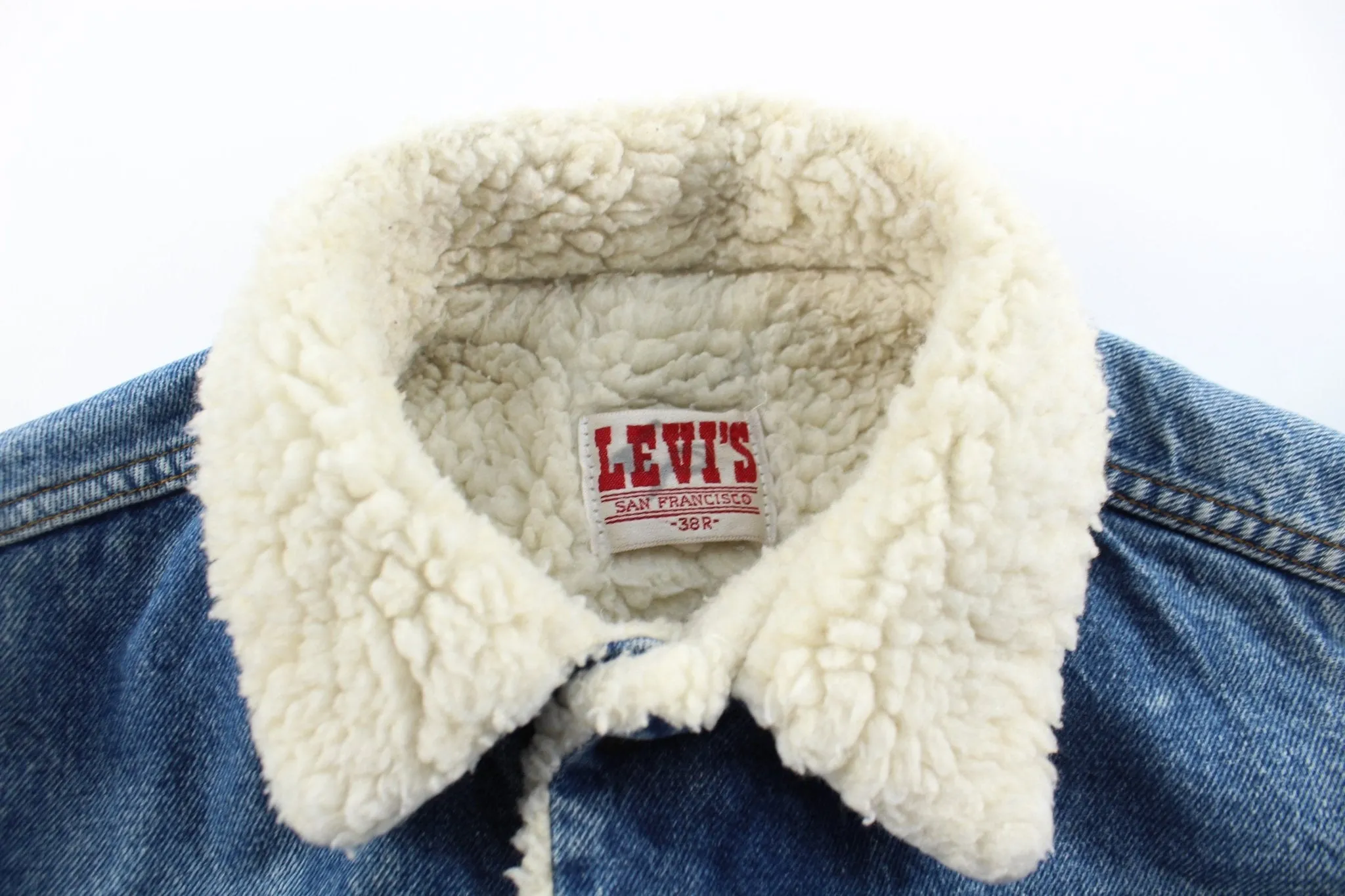 80's Levi's Sherpa Lined Denim Trucker Jacket