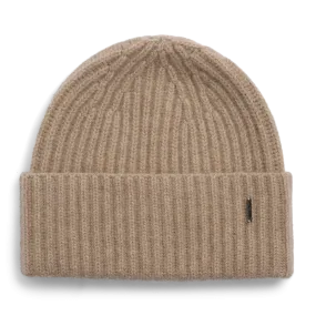 Alba Cashmere Beanie - Dark Beige