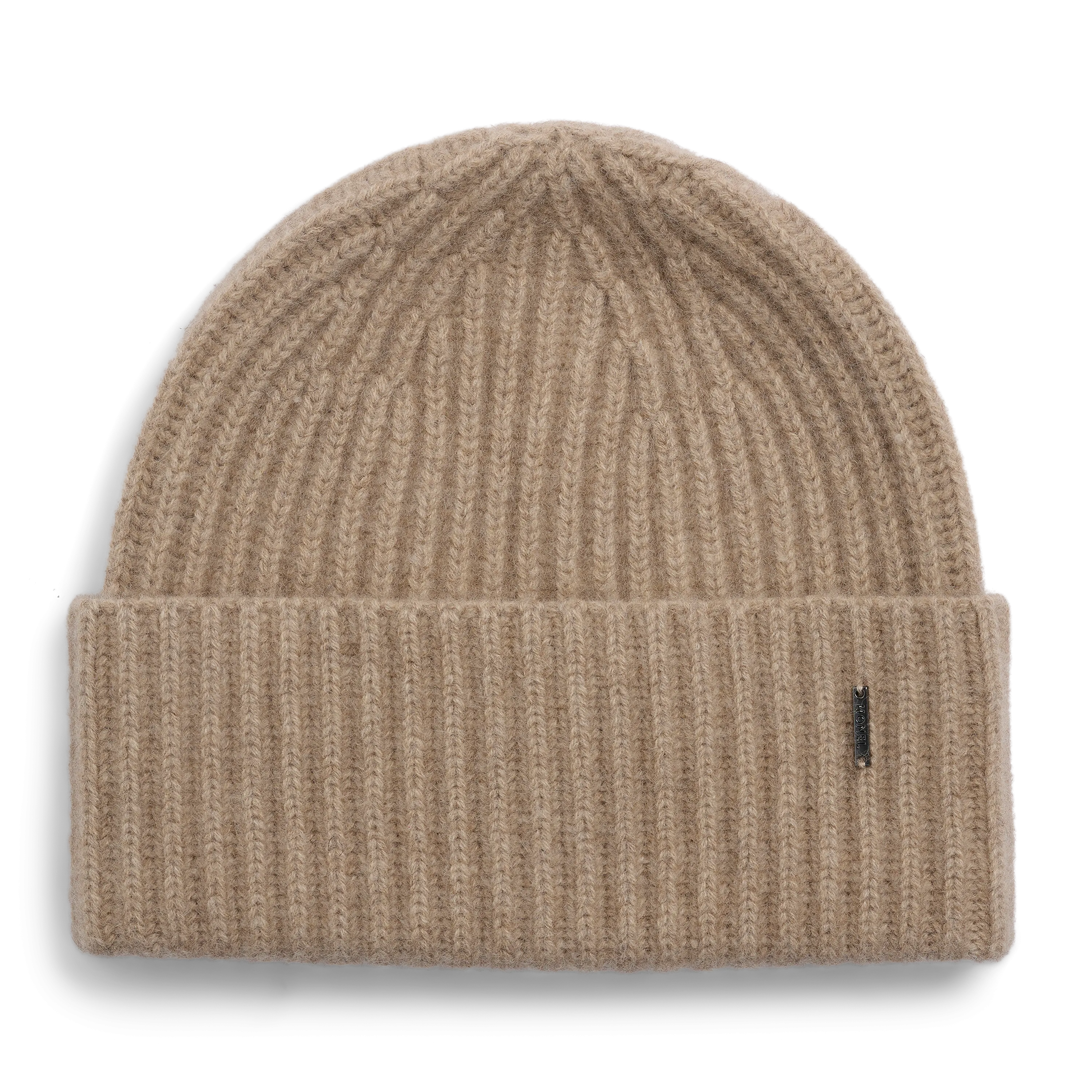 Alba Cashmere Beanie - Dark Beige
