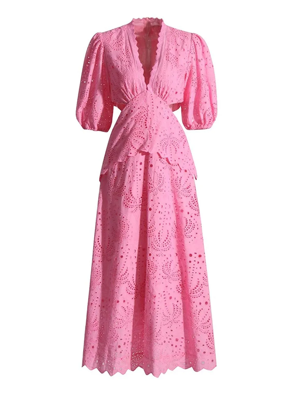 Alieka Hollow Out Midi Dress