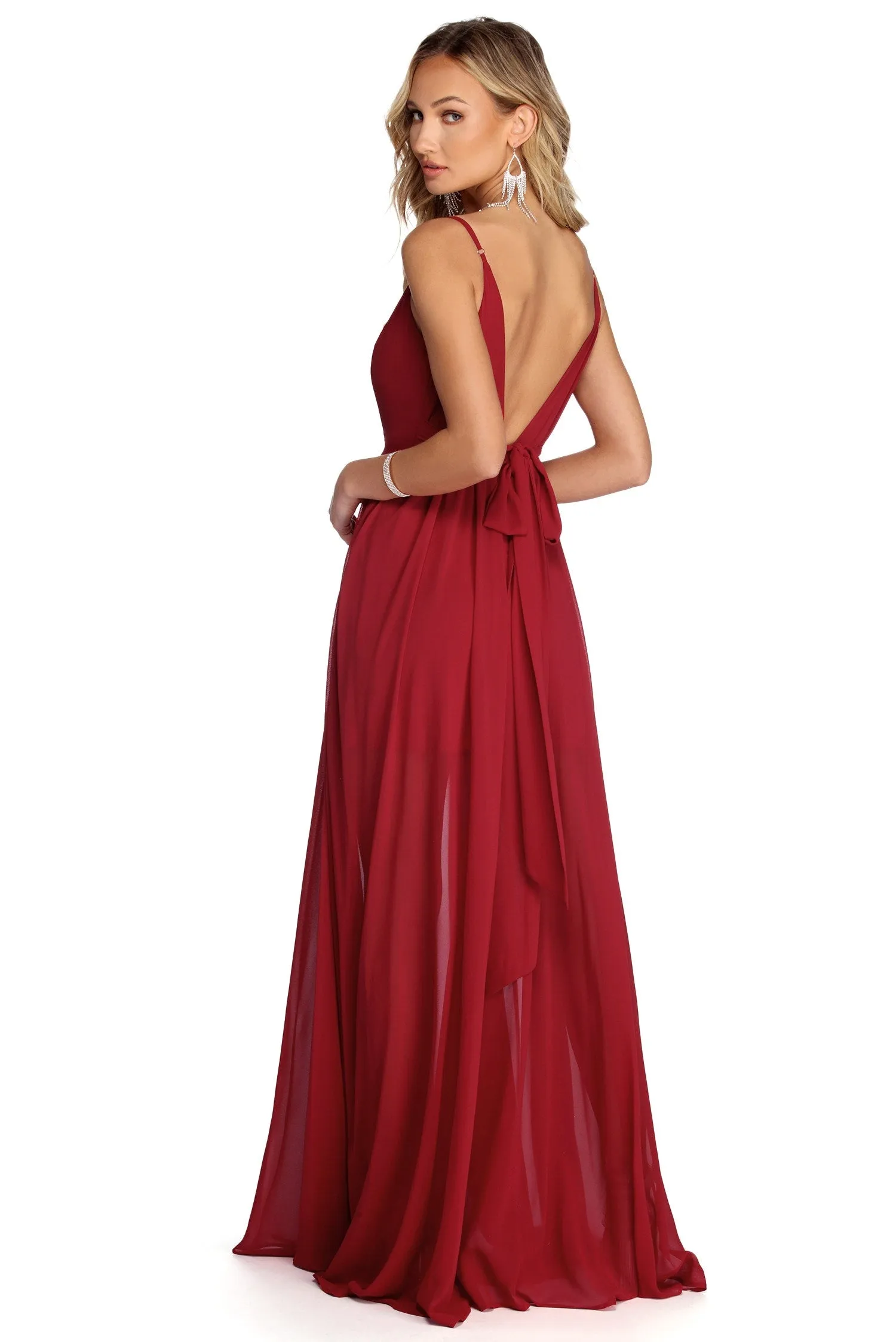 Alina Formal Sleeveless Chiffon Dress