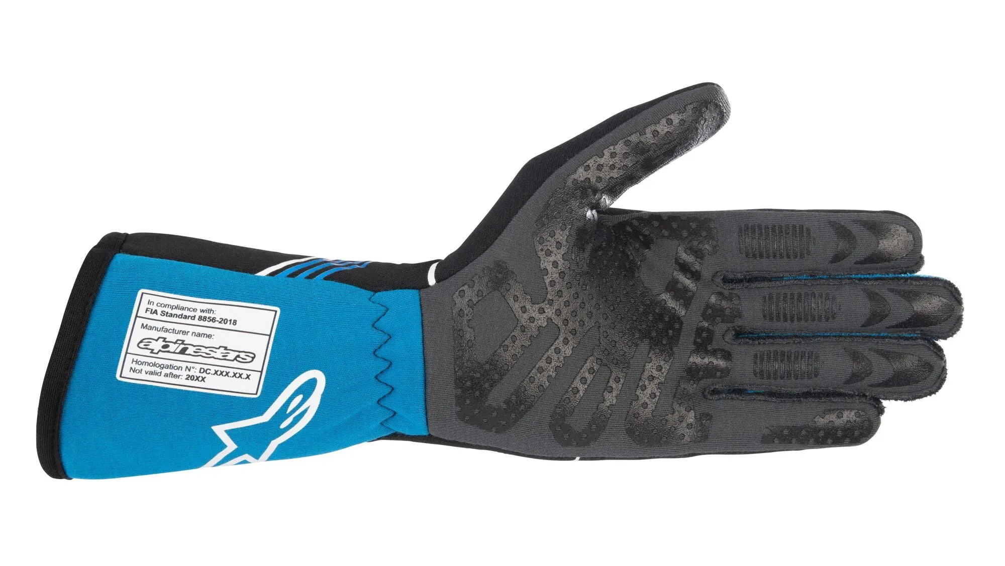 ALPINESTARS 3551023_17_XXL TECH 1-RACE v3 Racing gloves, FIA 8856-2018, black/blue, Size 2XL