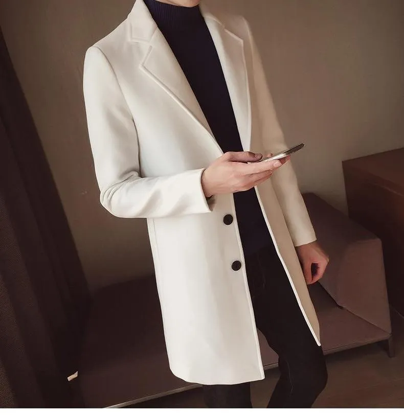Angelo Ricci™ England Wool Long Overcoat
