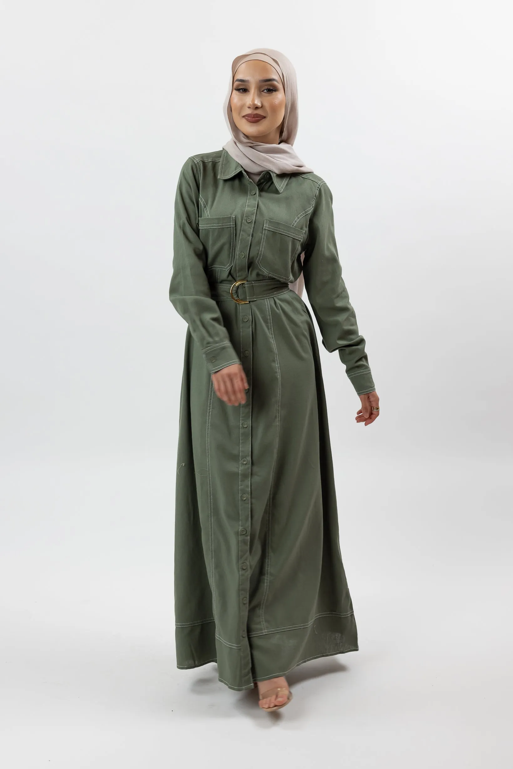 Ariana Linen Shirt Dress