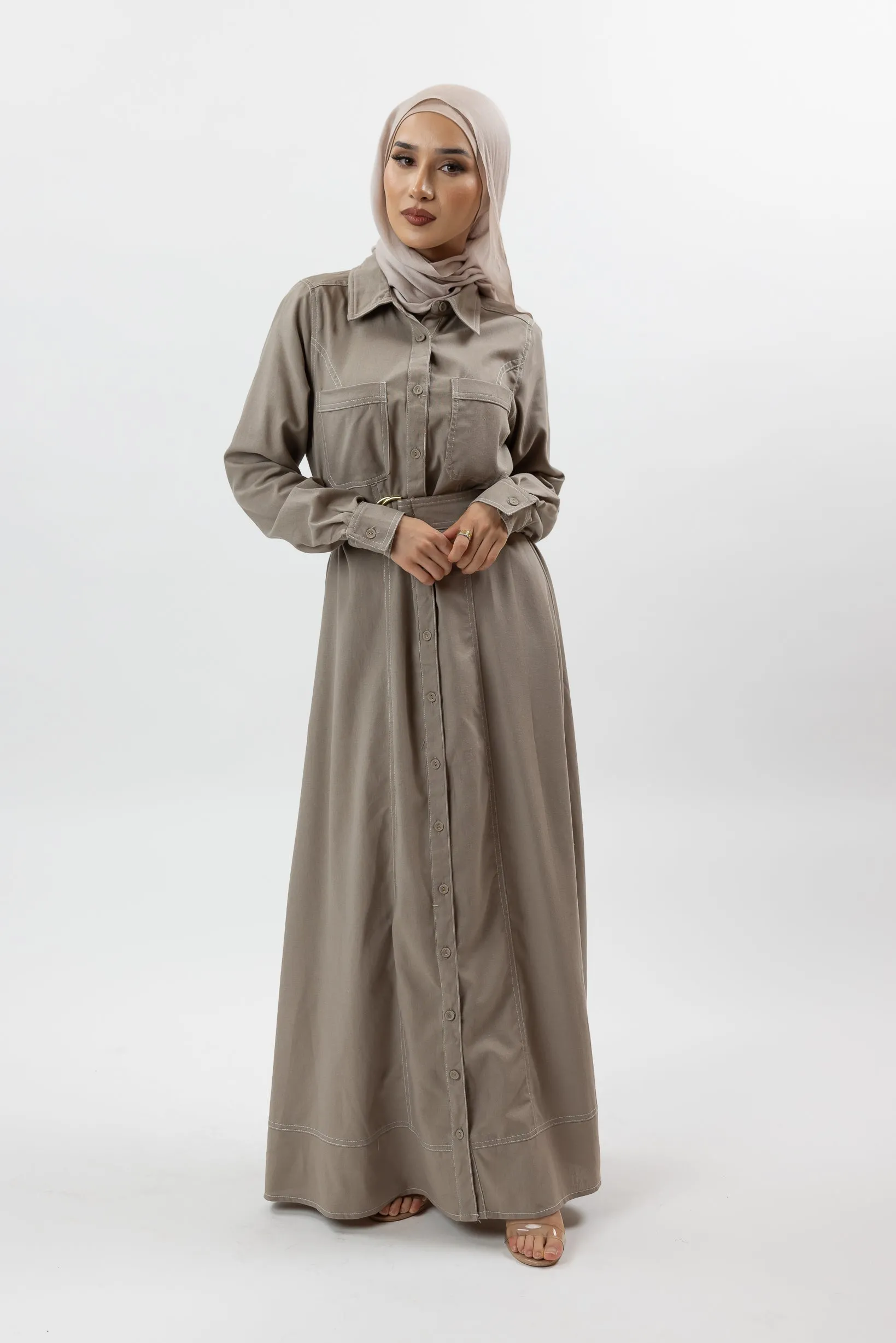Ariana Linen Shirt Dress