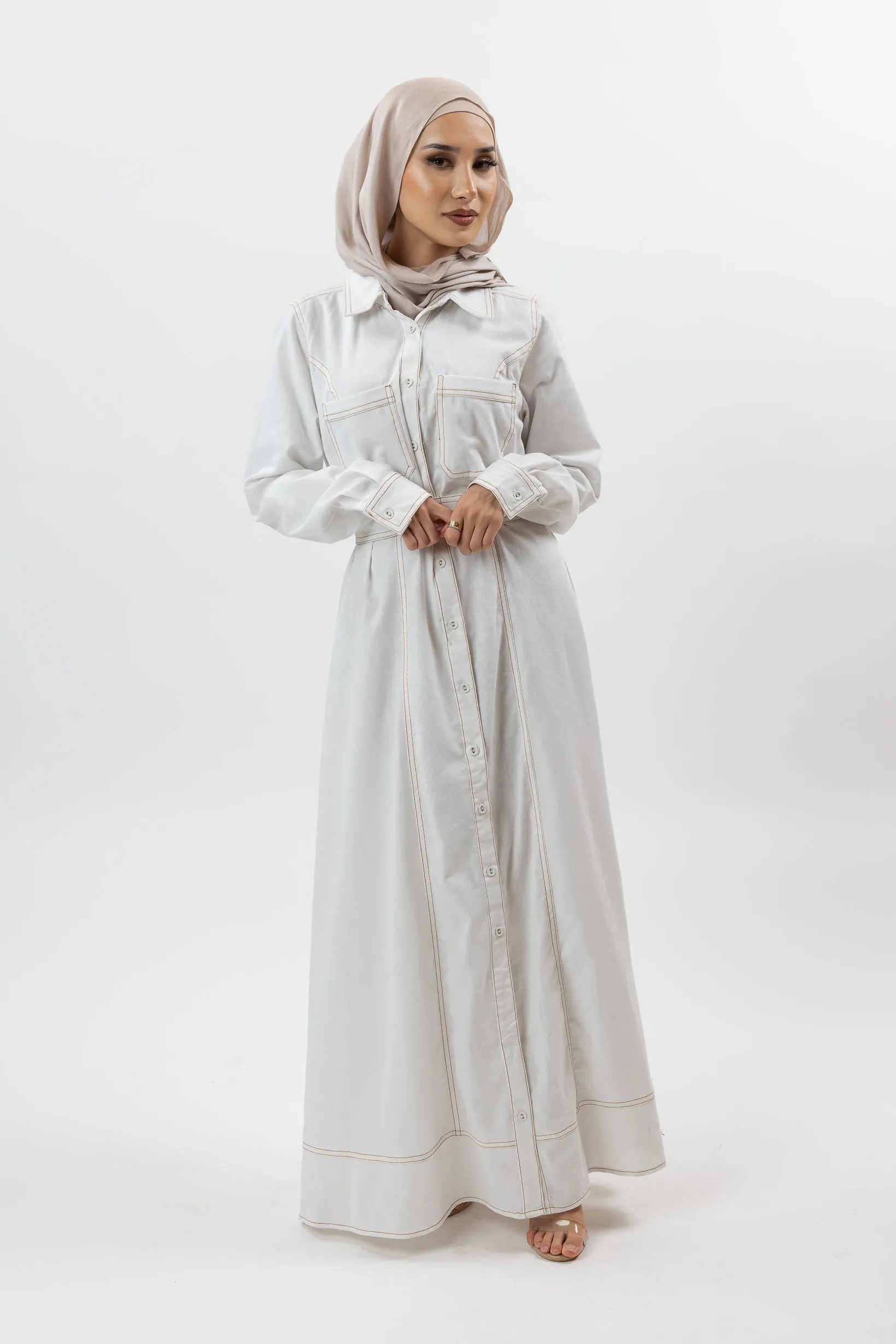 Ariana Linen Shirt Dress