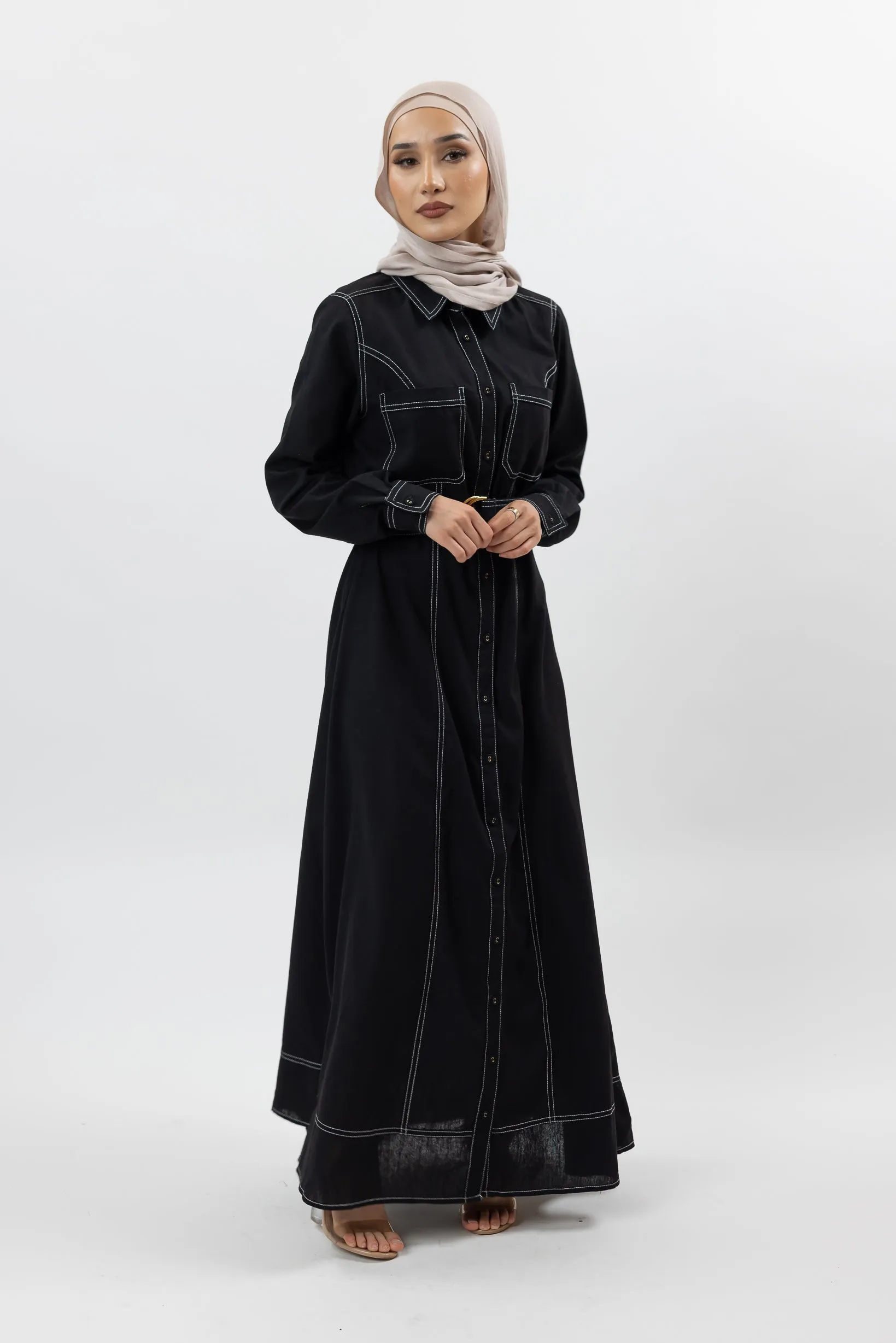 Ariana Linen Shirt Dress