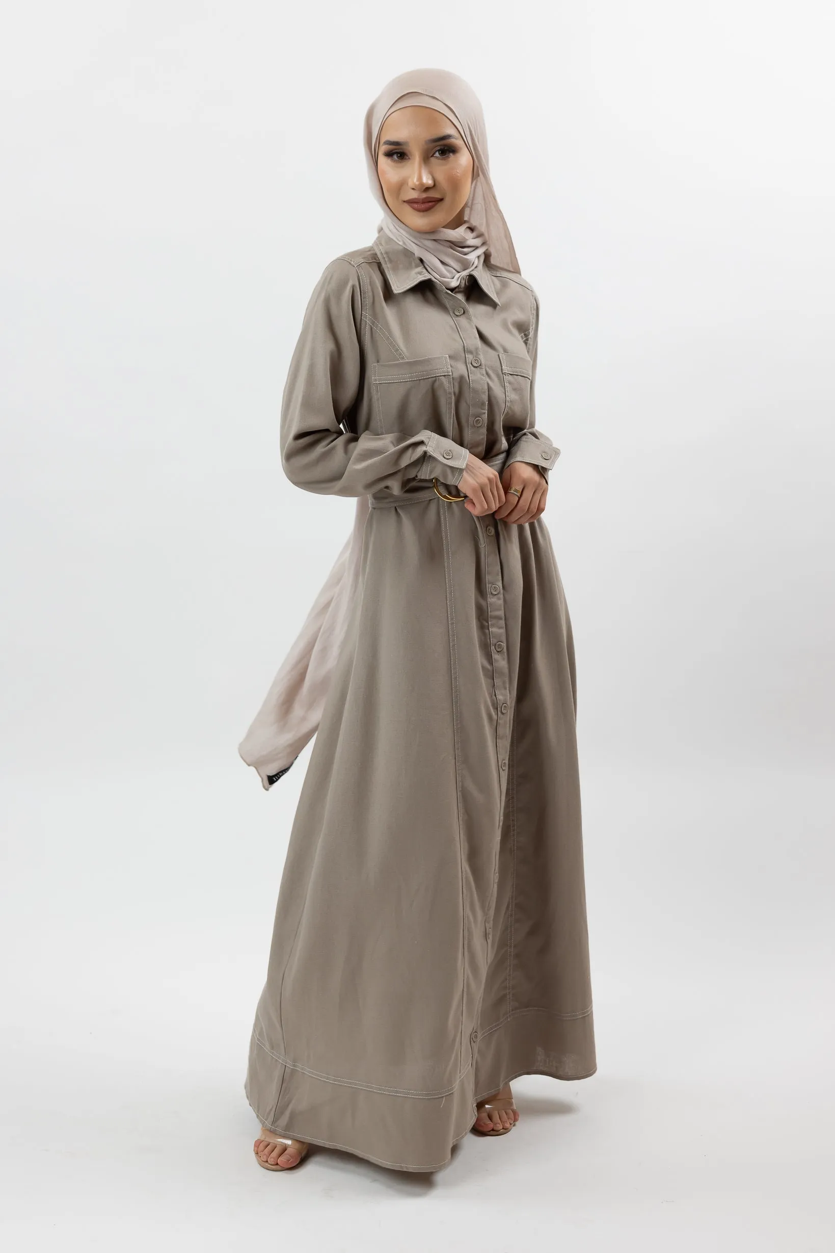 Ariana Linen Shirt Dress