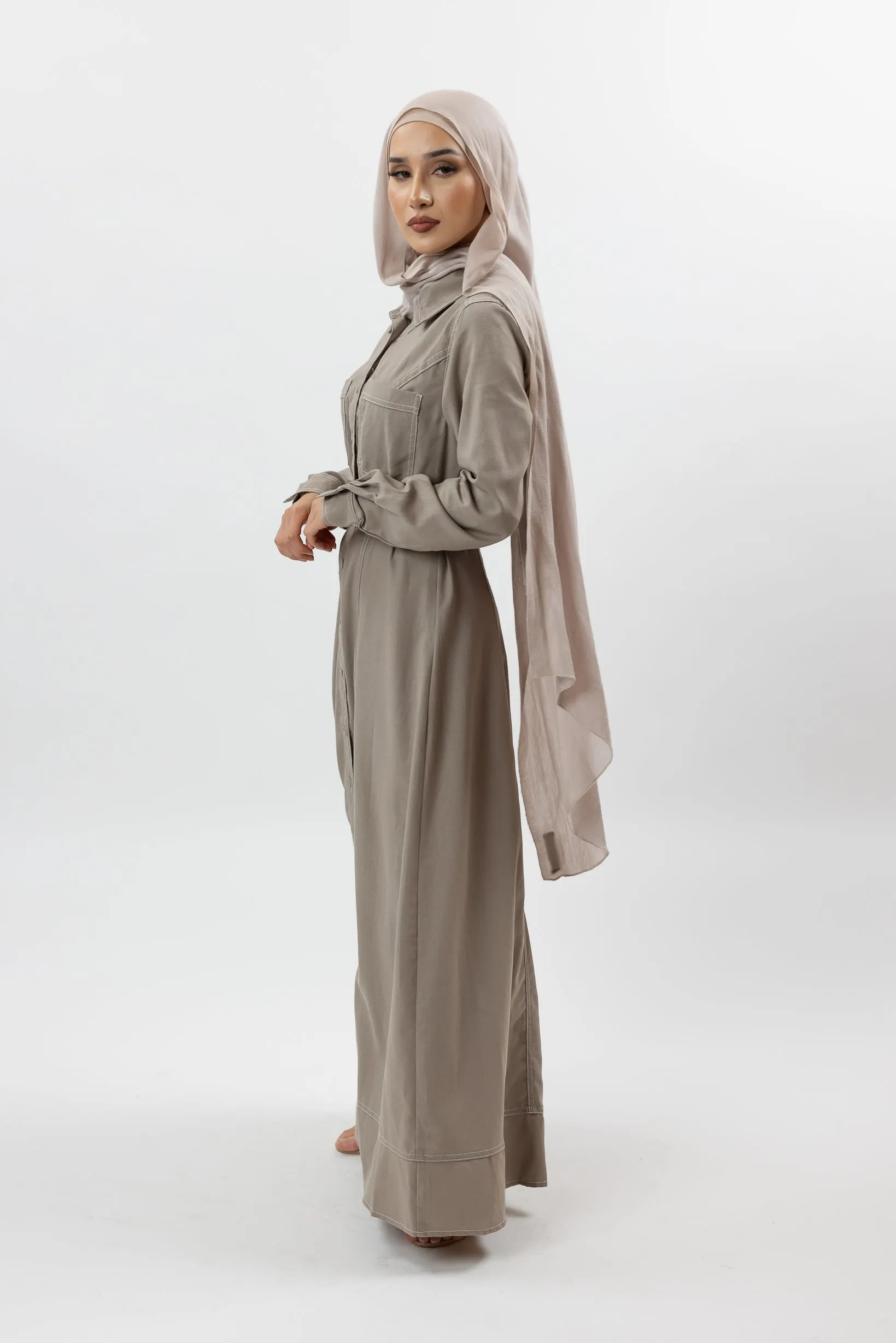 Ariana Linen Shirt Dress