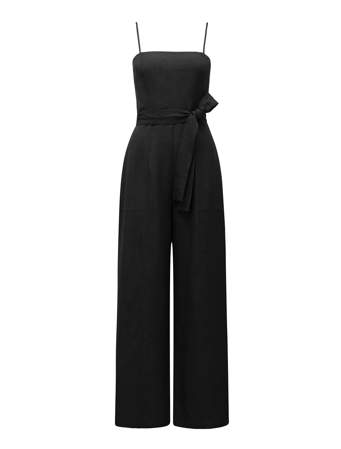 Avery Petite Tie Waist Jumpsuit