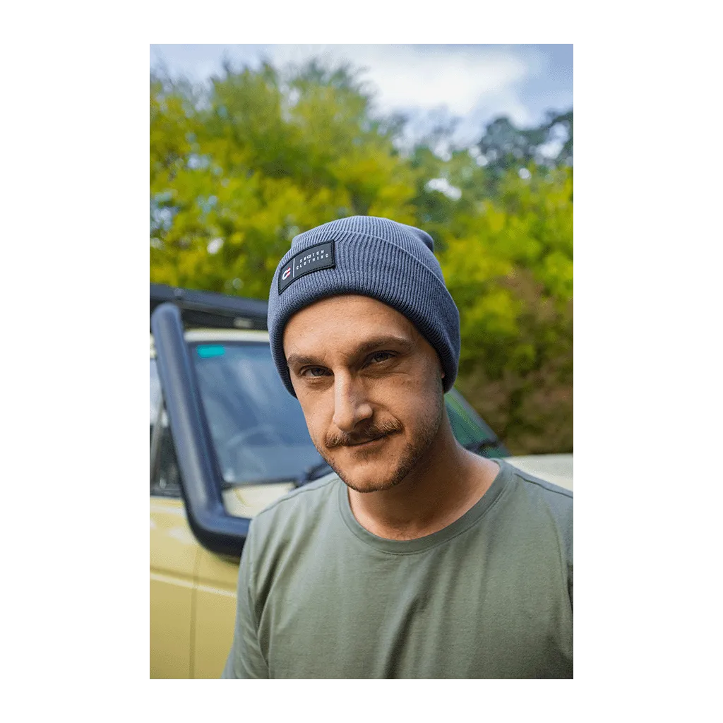 Beanie Patch Label Petrol
