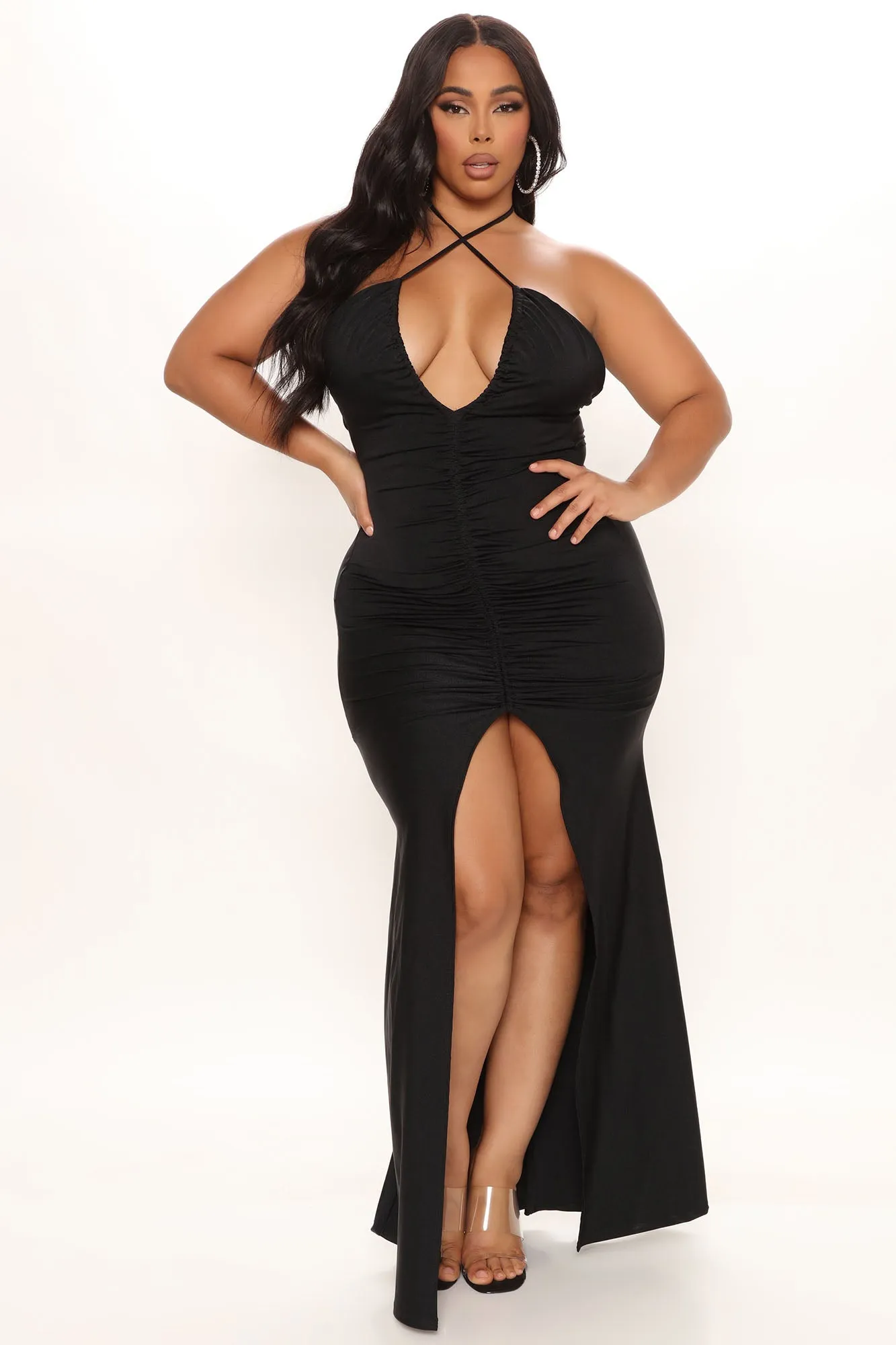Black Tie Gala Maxi Dress - Black