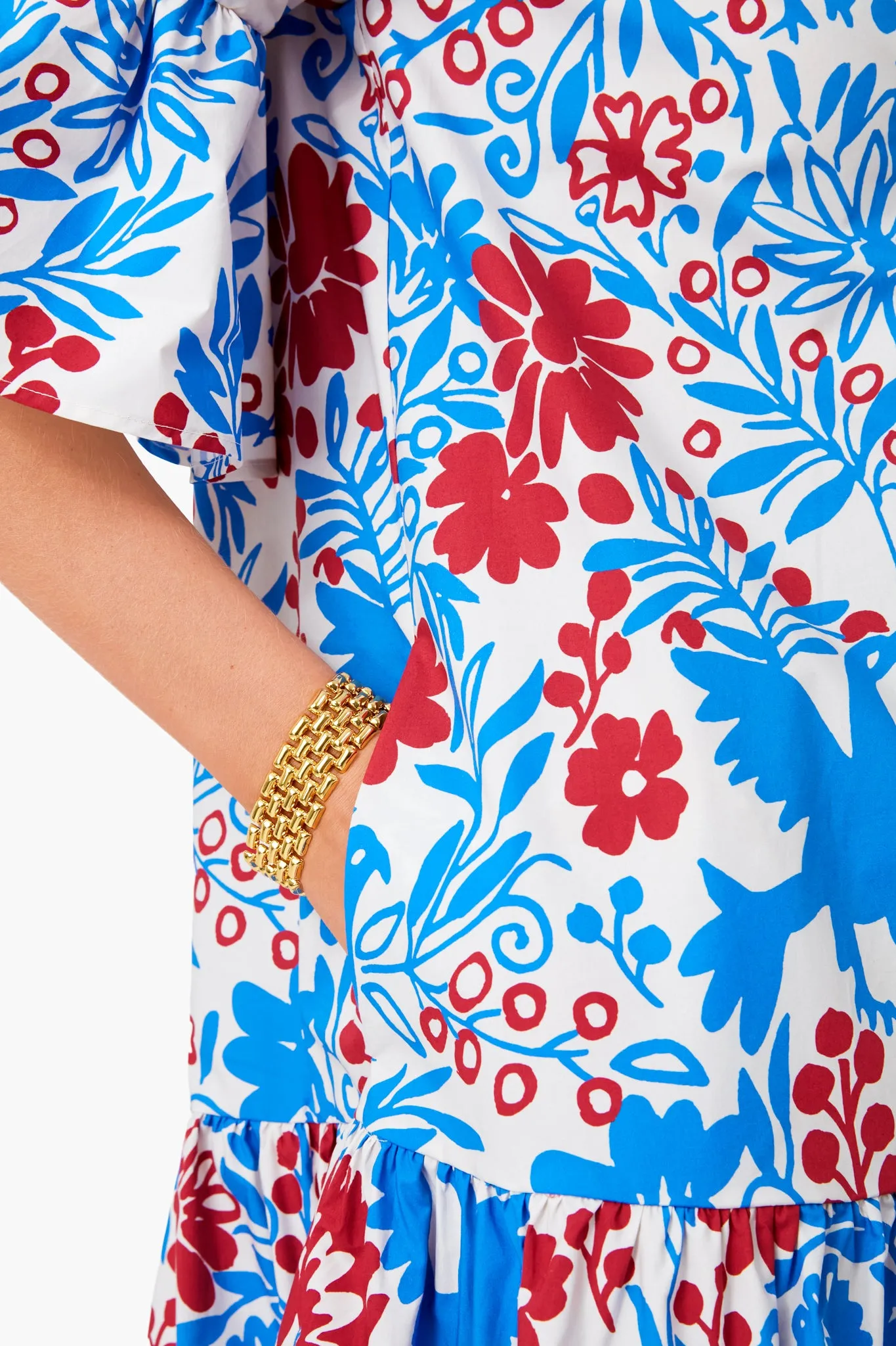 Blue Forest Choux Dress
