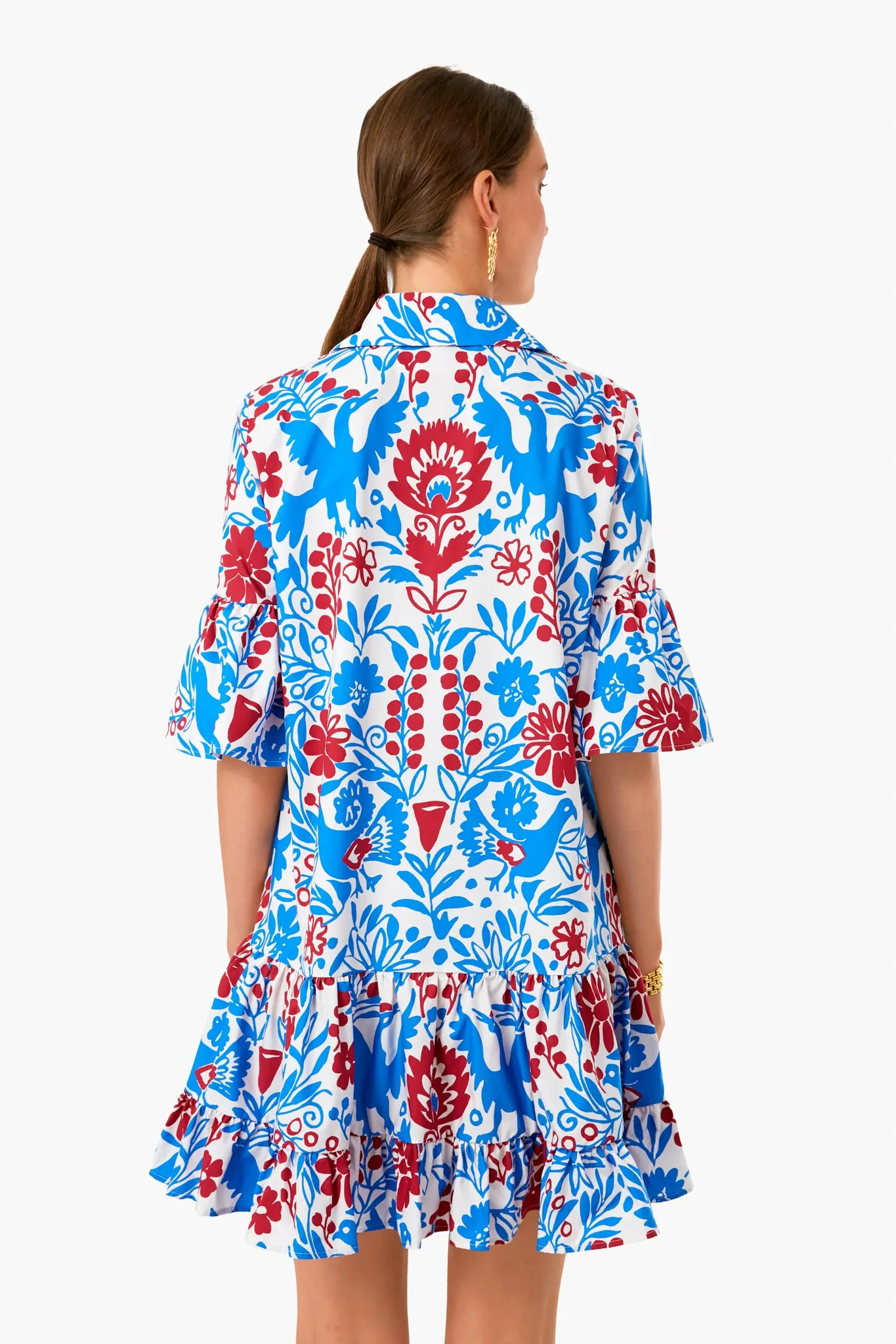 Blue Forest Choux Dress