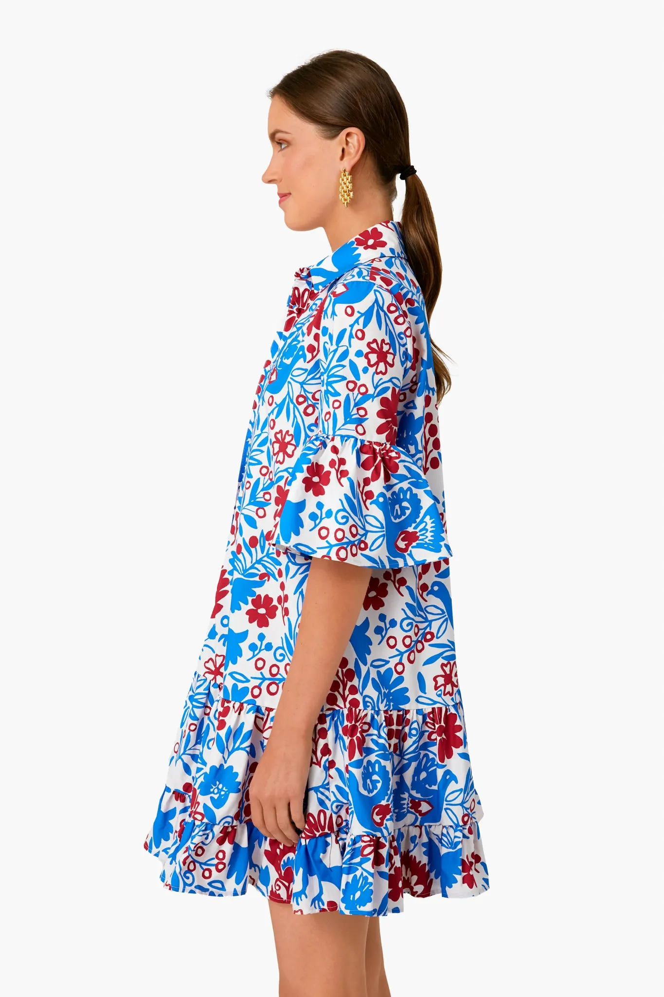 Blue Forest Choux Dress