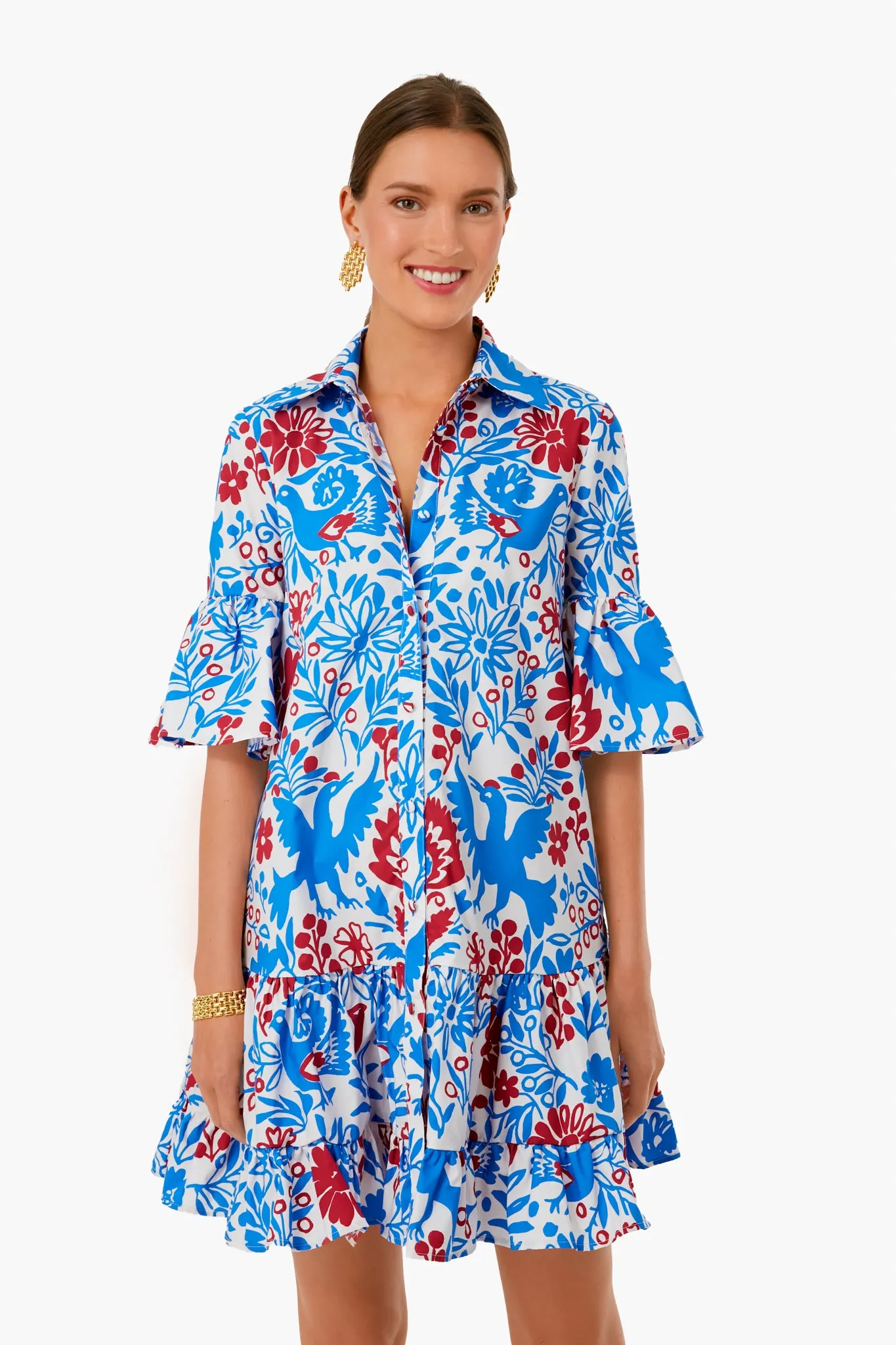 Blue Forest Choux Dress