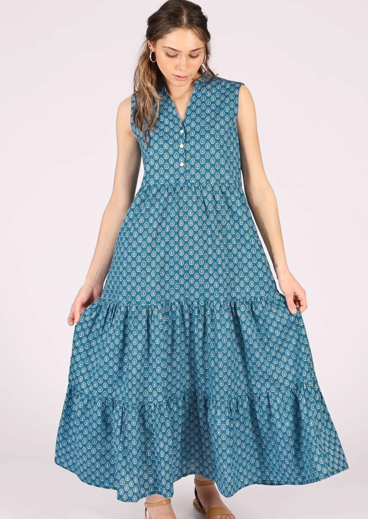 Boho Tiered Maxi Dress Sundara
