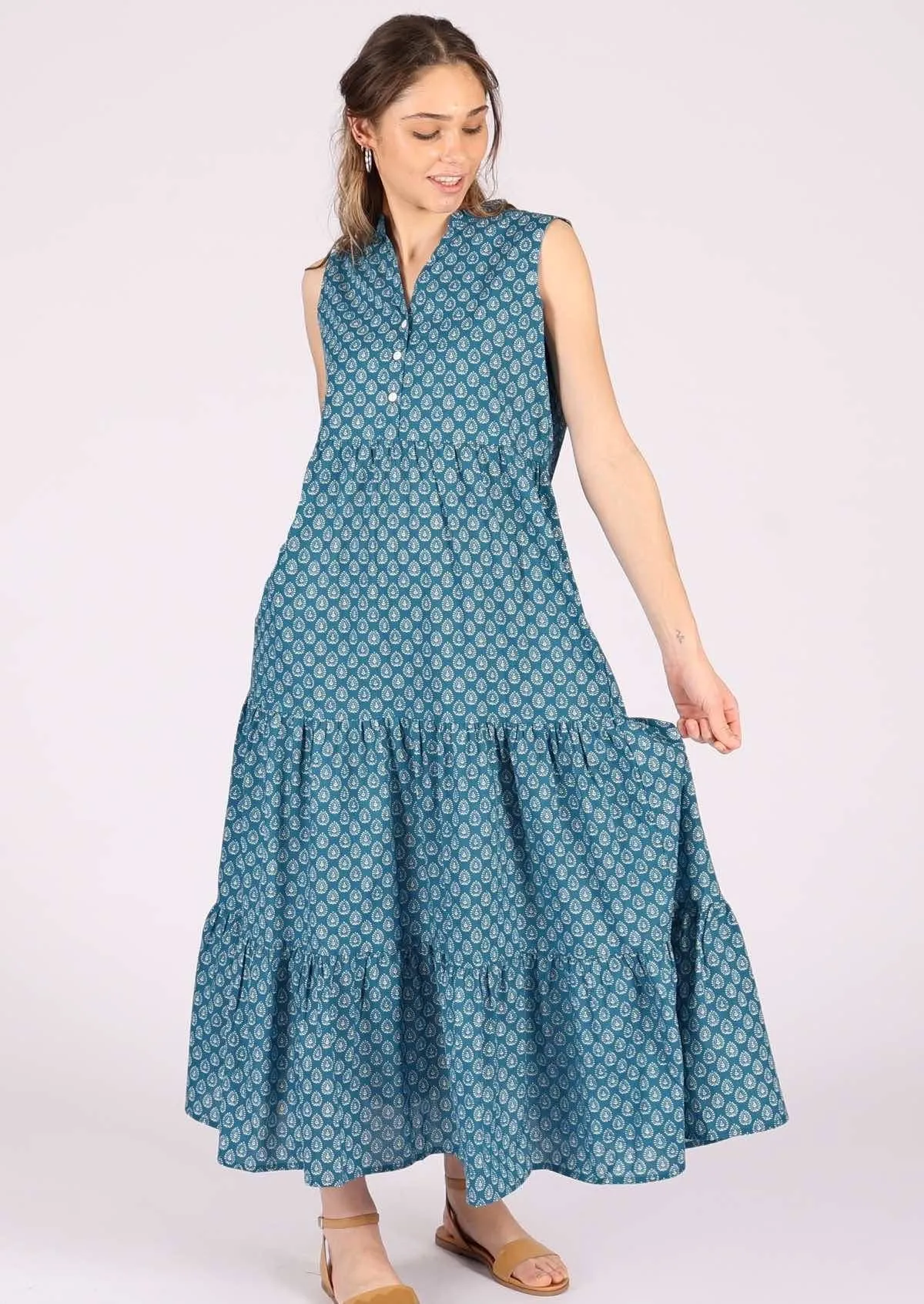 Boho Tiered Maxi Dress Sundara