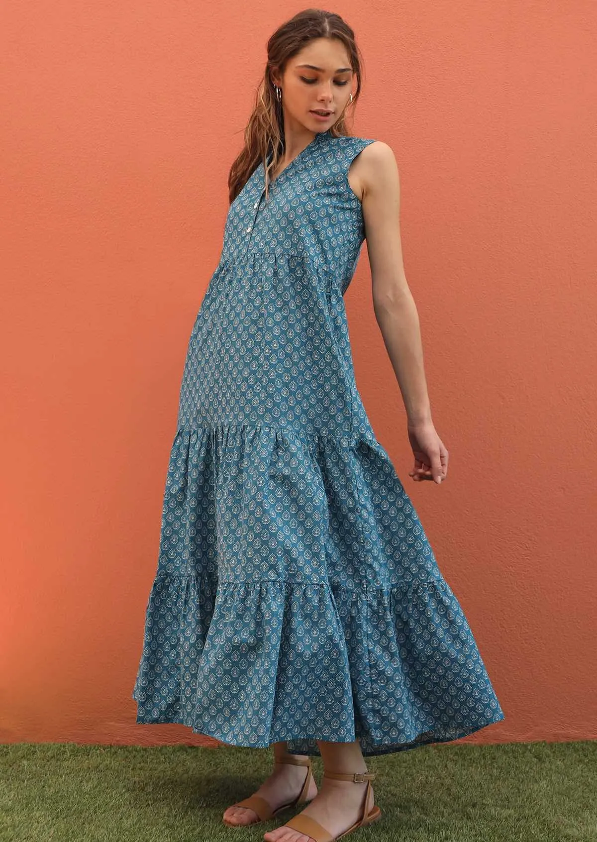 Boho Tiered Maxi Dress Sundara