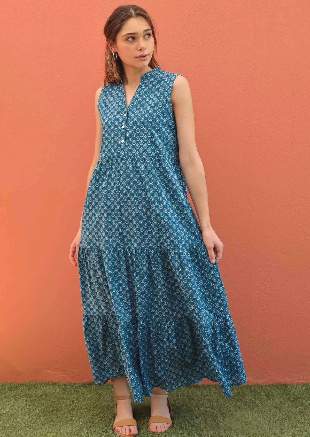 Boho Tiered Maxi Dress Sundara