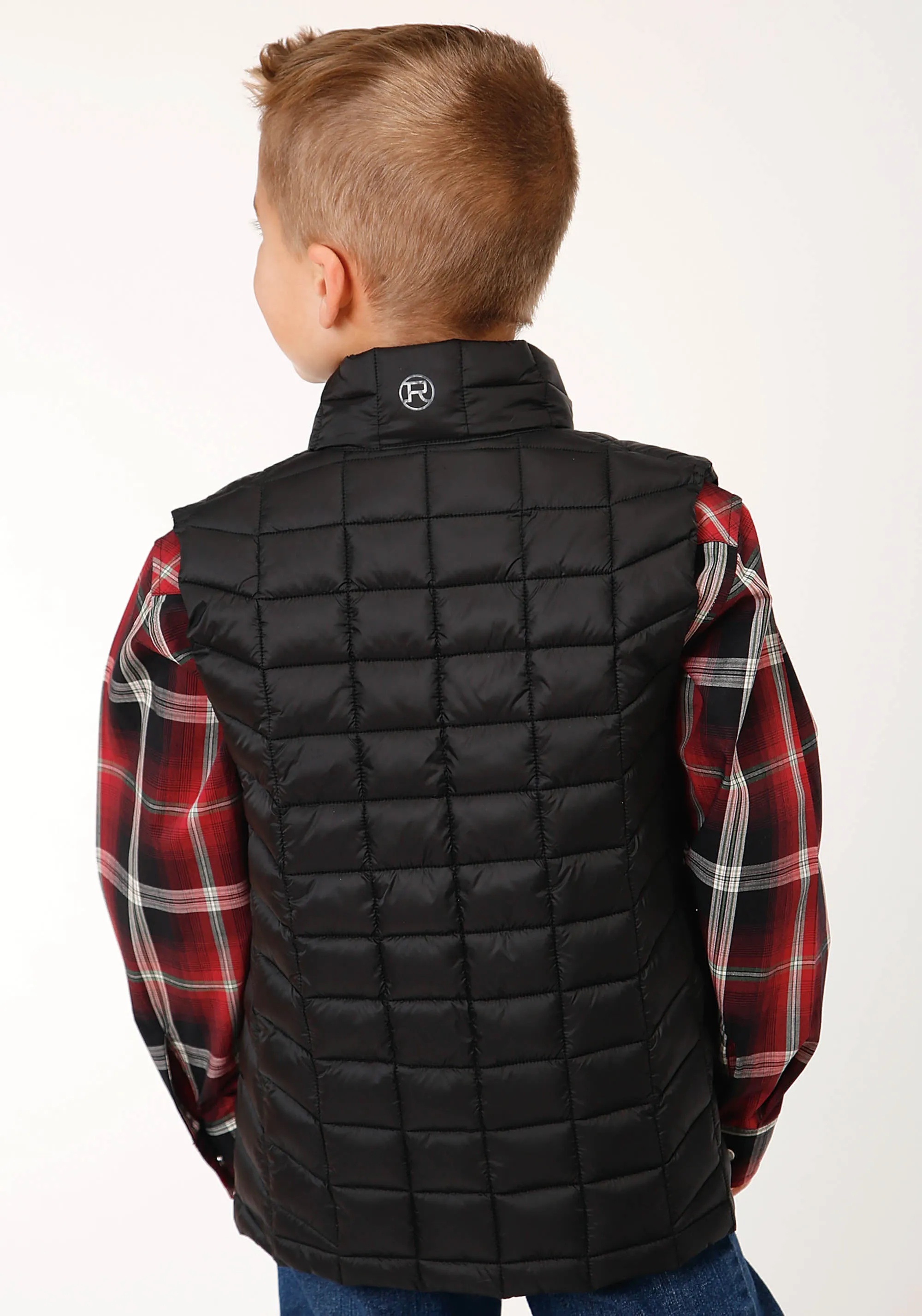 BOYS  CRUSHABLE POLY FILLED DOWN VEST