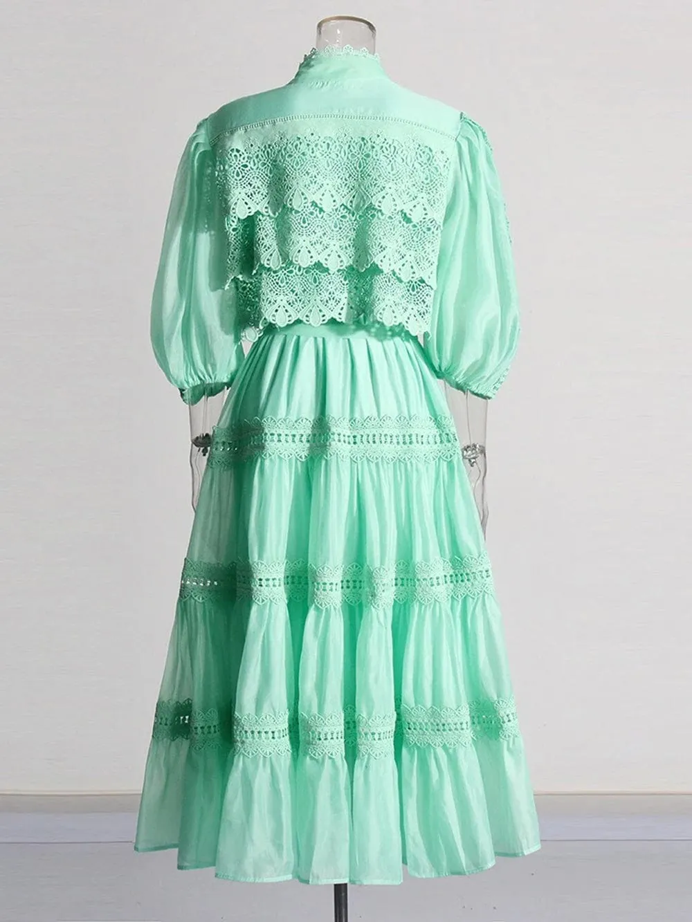 Brigid Single Breasted Midi Dress