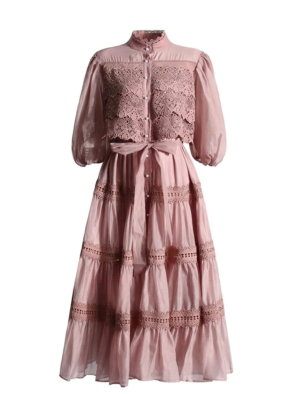 Brigid Single Breasted Midi Dress