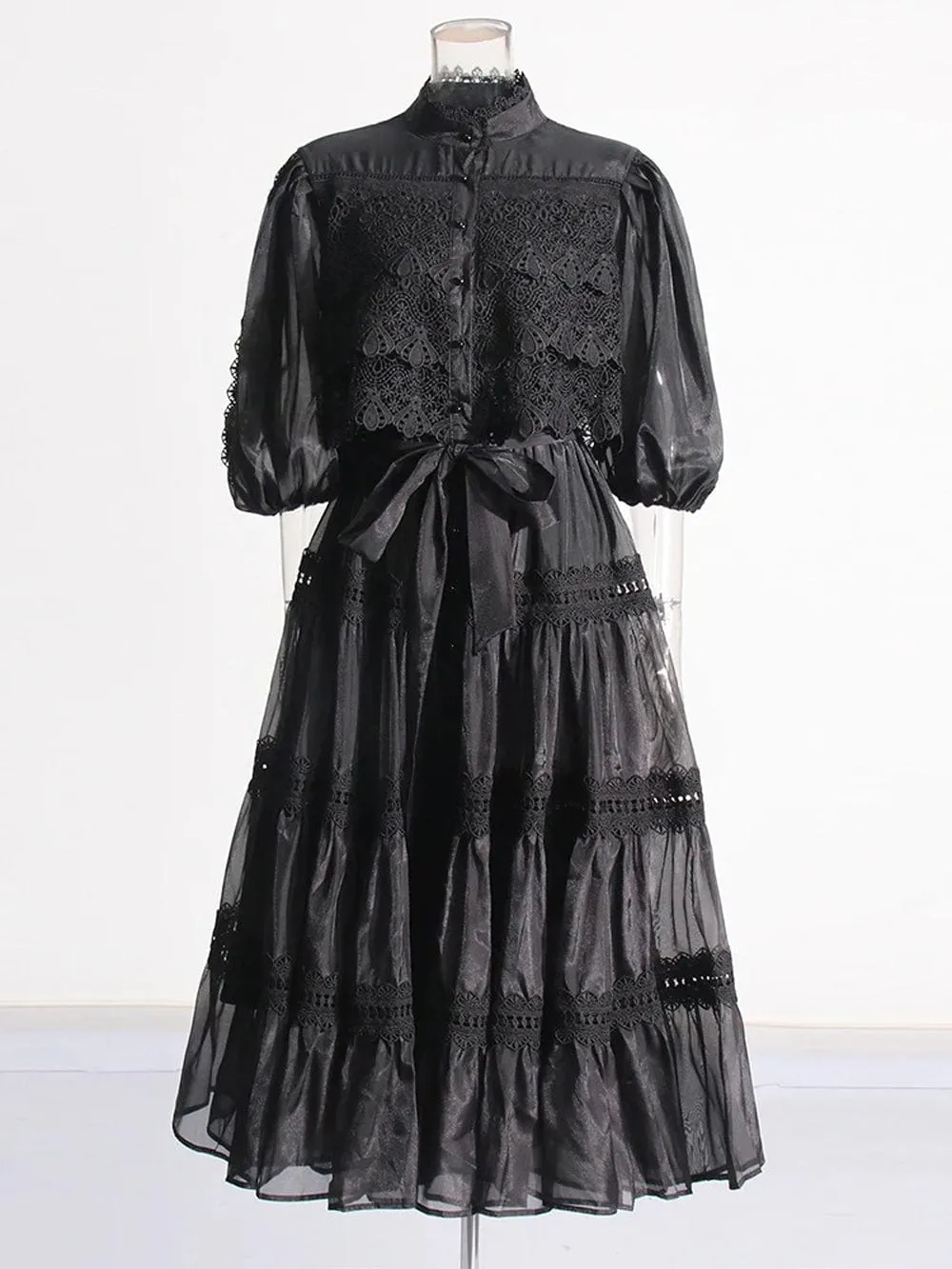 Brigid Single Breasted Midi Dress