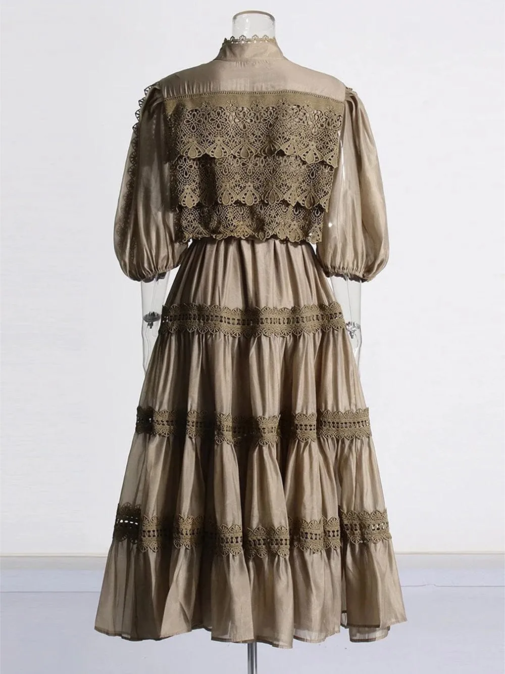 Brigid Single Breasted Midi Dress