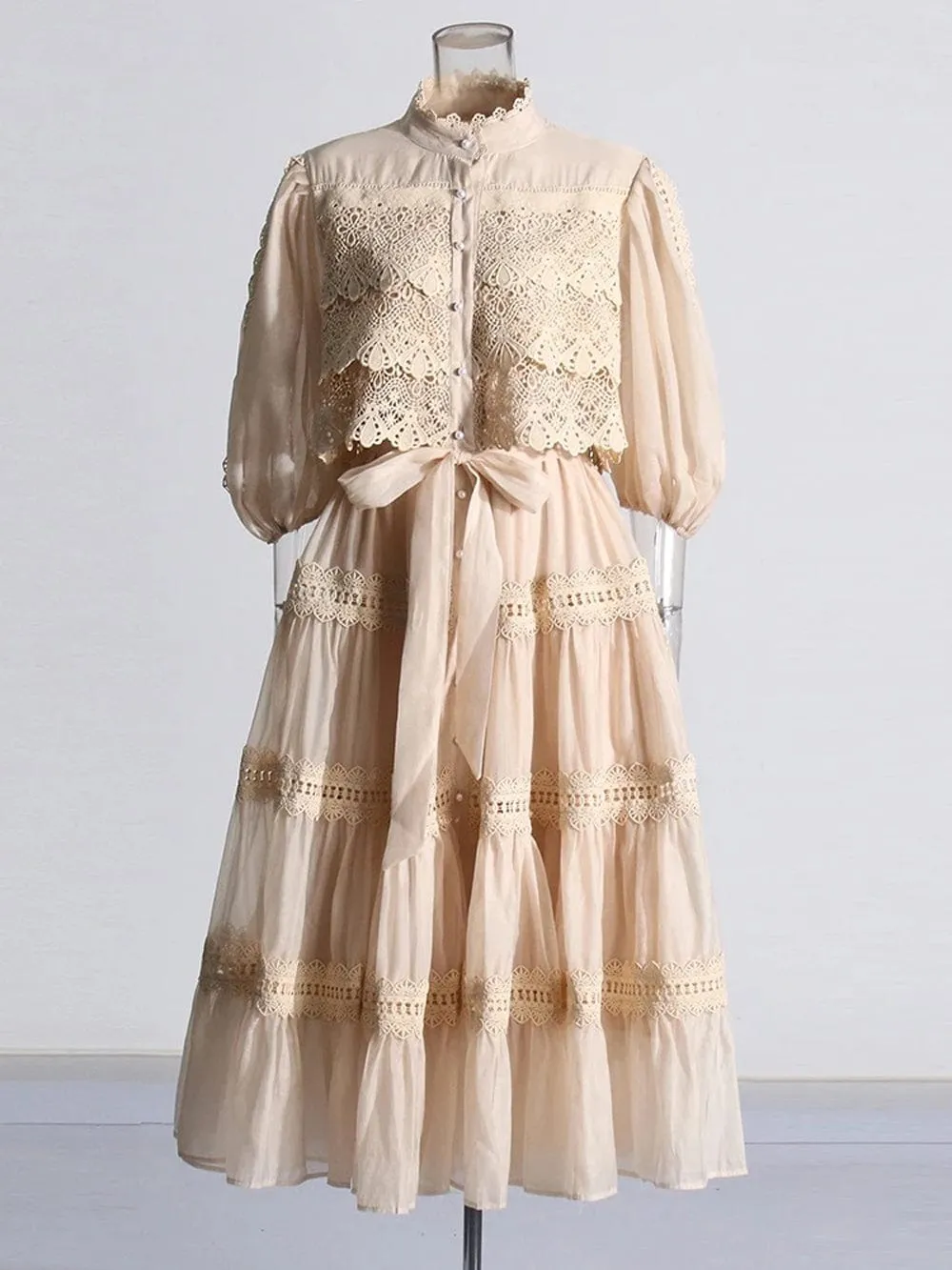 Brigid Single Breasted Midi Dress