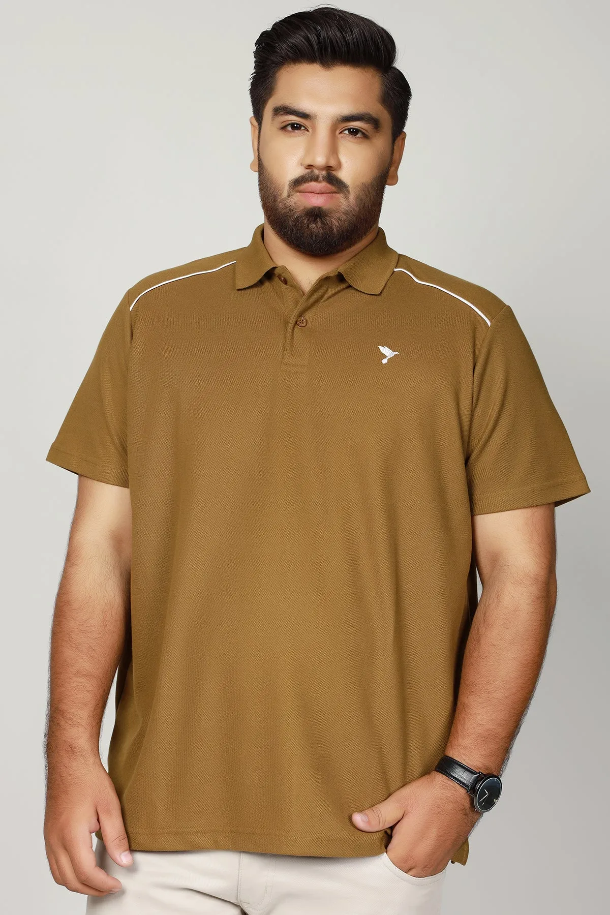 Burnished Plantation Embroidered Polo Shirt (Plus Size) - S22 - MP0079P