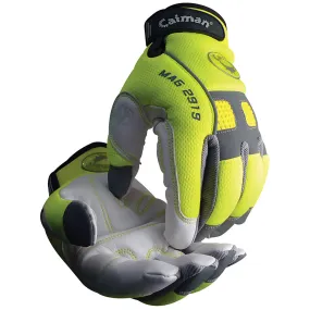 Caiman 2919-5 Multi-Activity Glove with Goat Grain Padded Palm and Hi-Vis AirMesh Back - Heatrac III Insulation