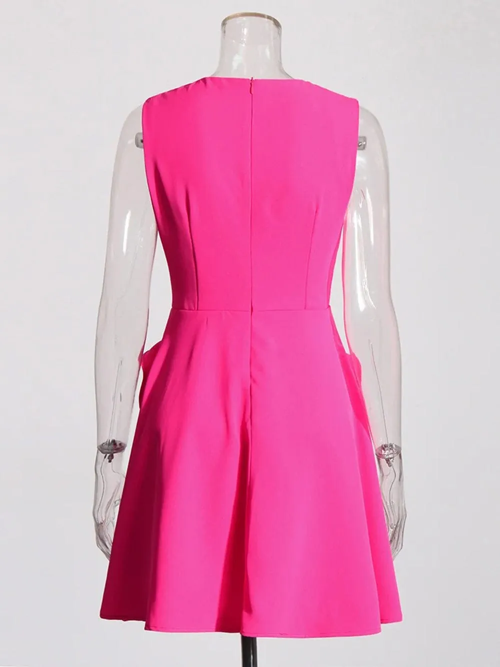 Caitlin Sleeveless Appliques Mini Dress