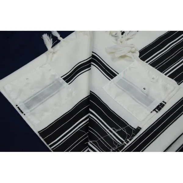Chabad Tallis. 100% Lambs Wool. Silk Lining Chabad Lubavitch Tallis