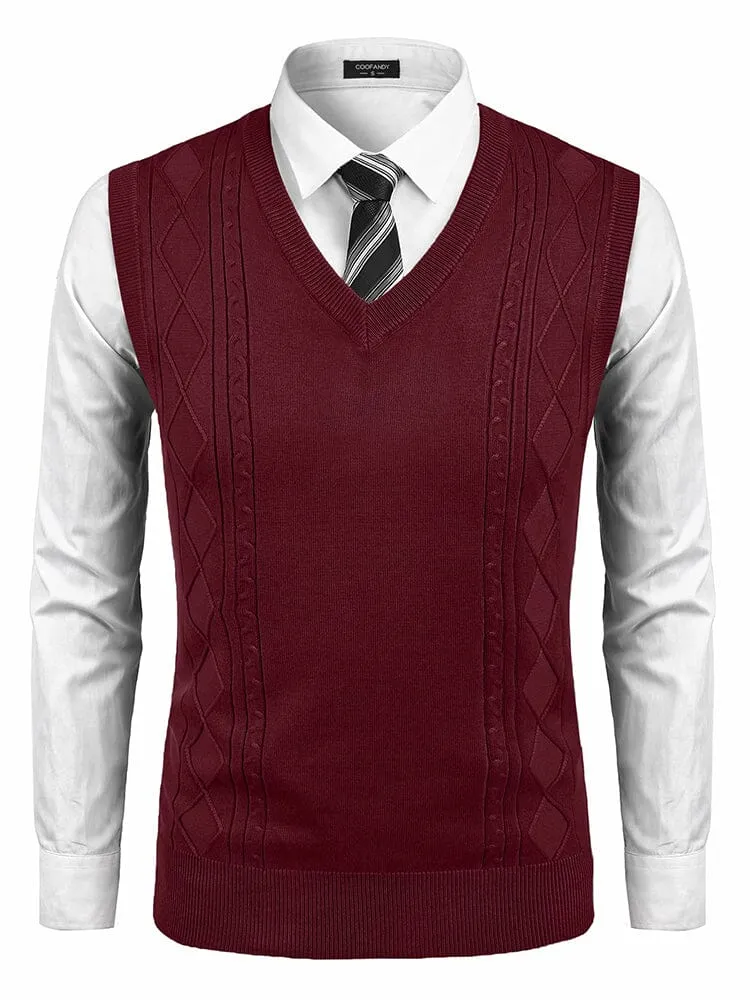 Classic V-Neck Knit Vest (US Only)