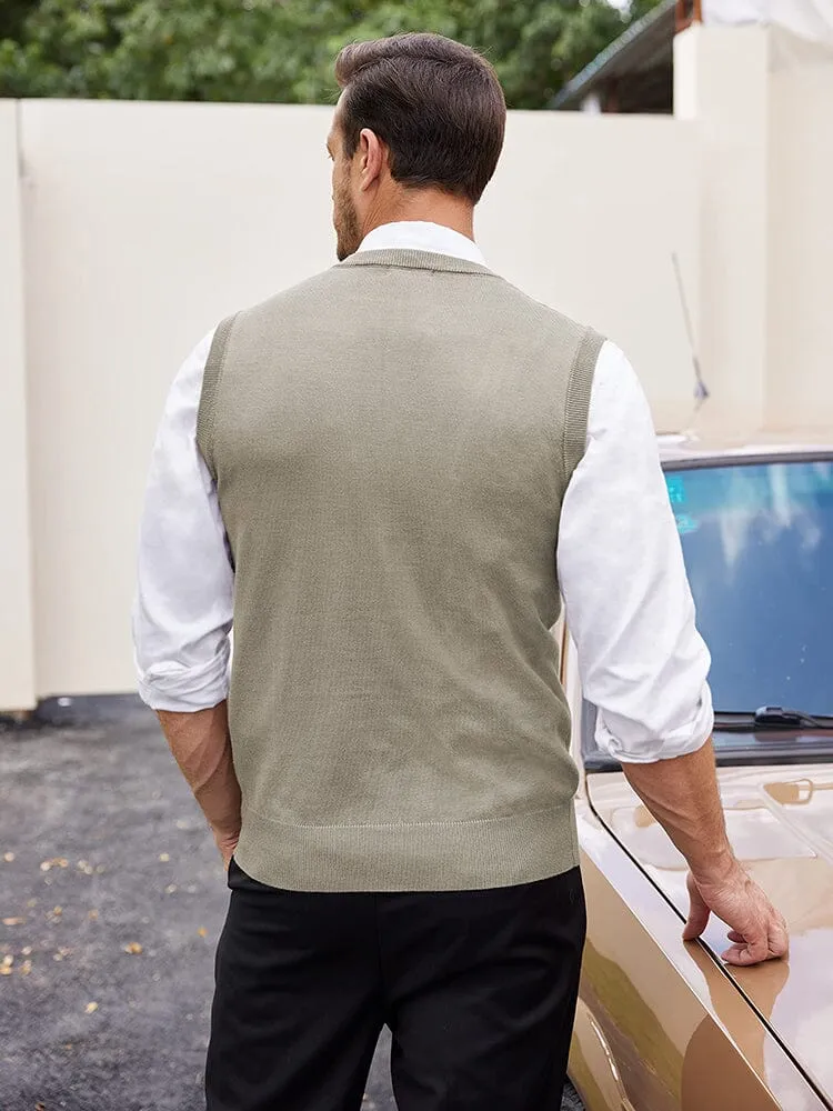 Classic V-Neck Knit Vest (US Only)