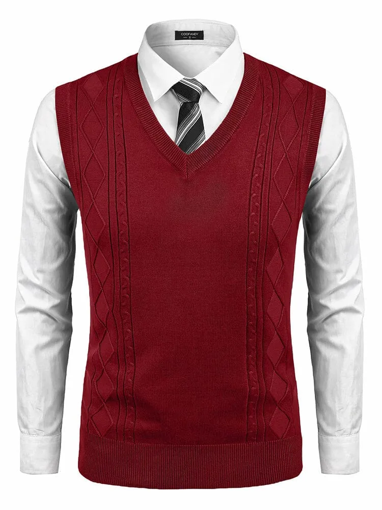 Classic V-Neck Knit Vest (US Only)