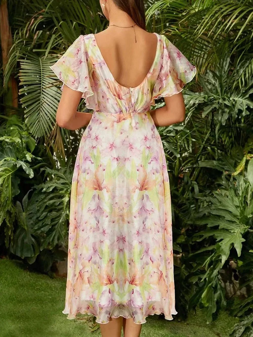Danah Butterfly Midi Dress