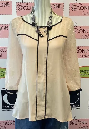 Daniel Rainn Sheer Peach Top (Size L)