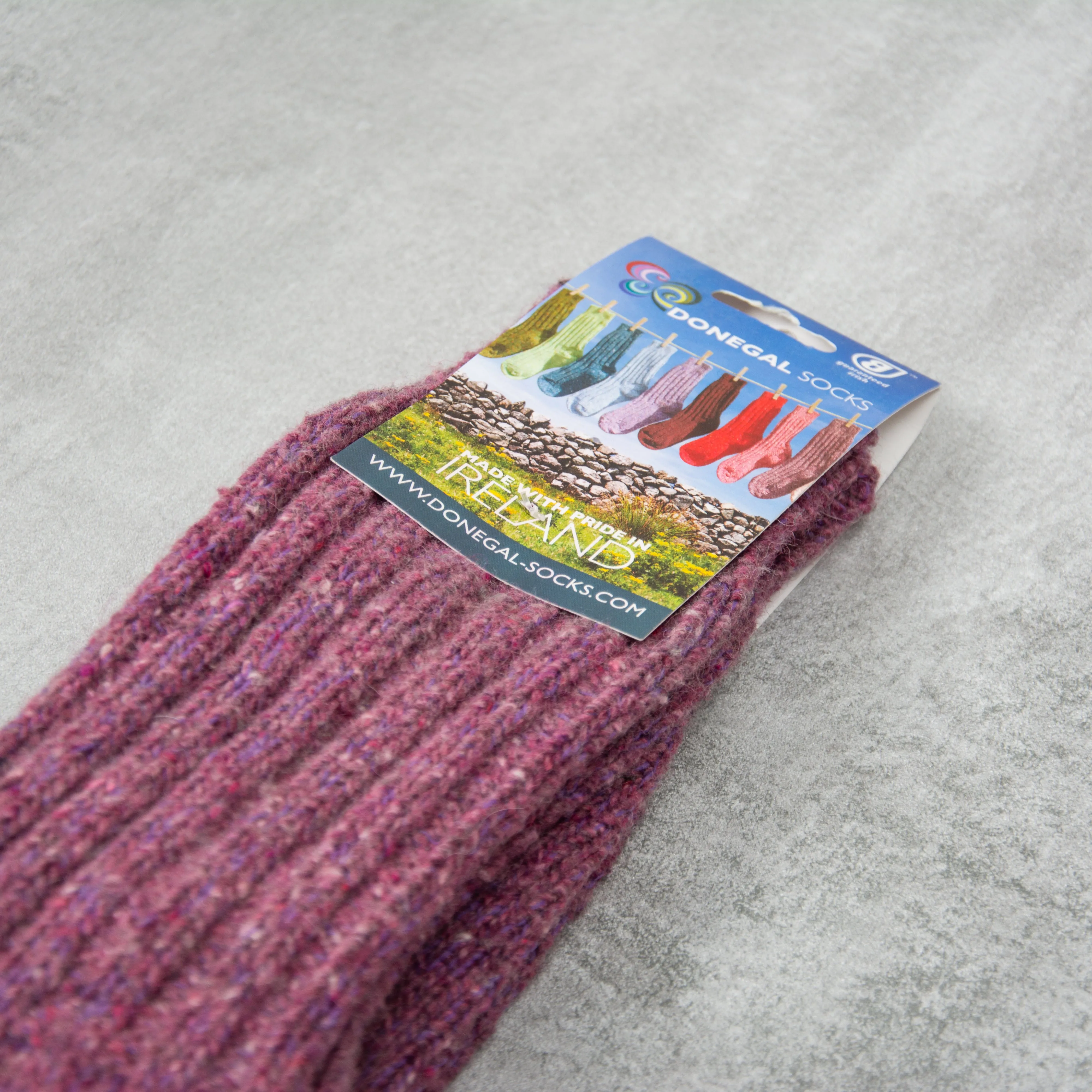 Donegal Socks in traditional Wool - 306 Lilac