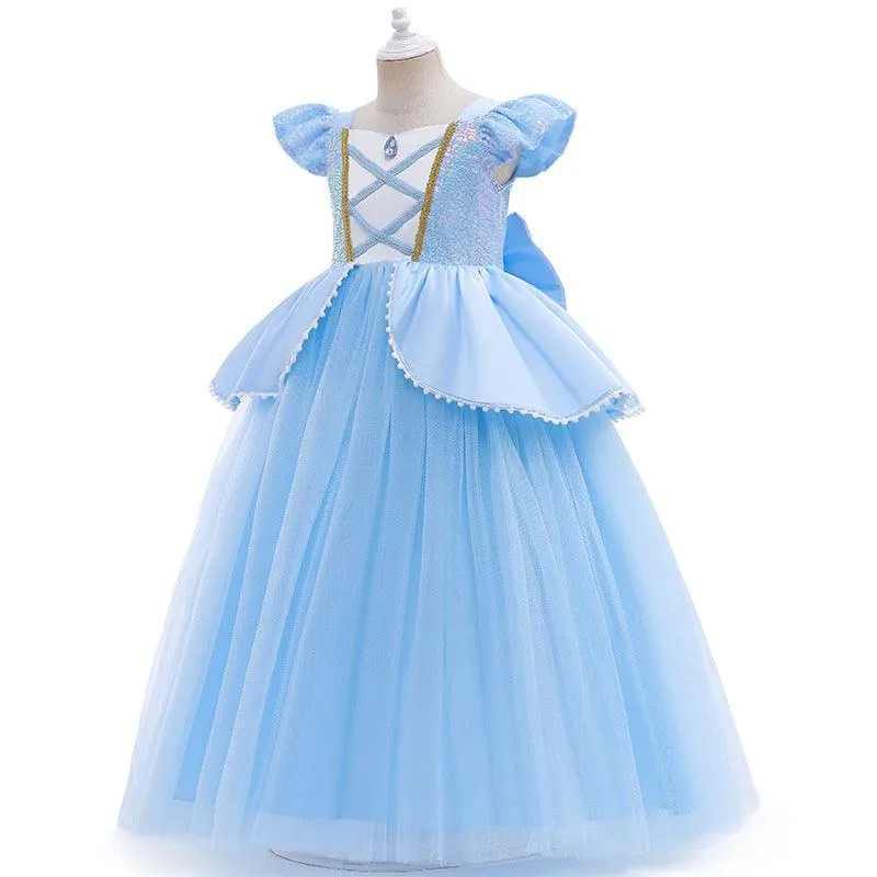 Dreamy Blue Princess Dress Fairy Tale Beauty Dress