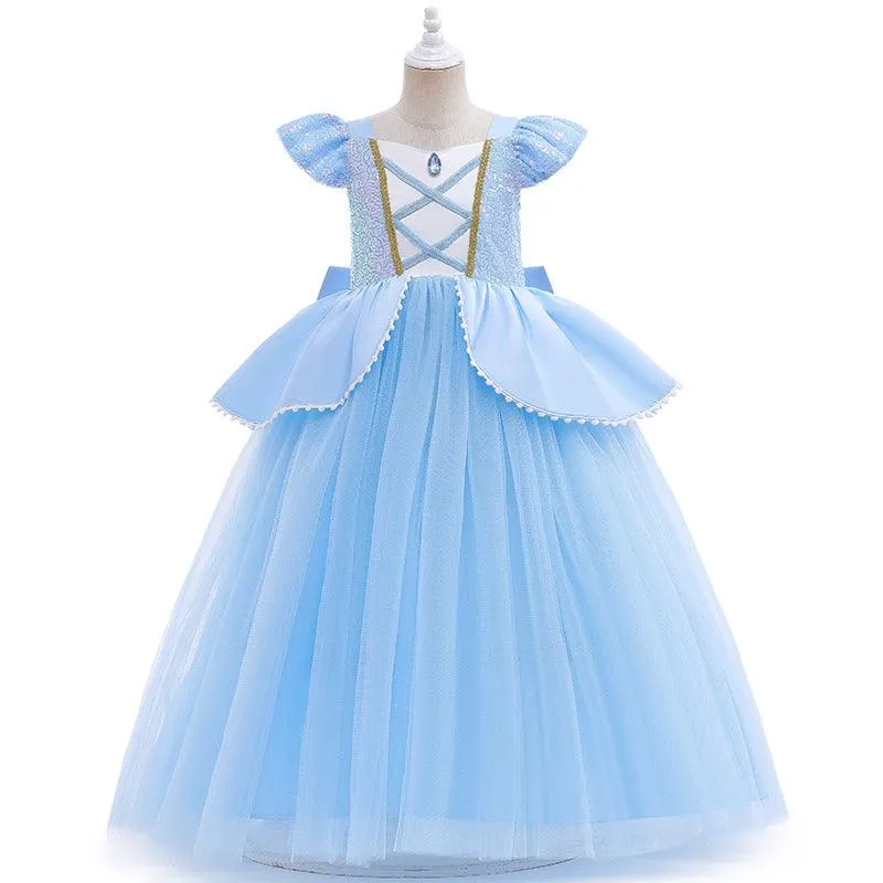 Dreamy Blue Princess Dress Fairy Tale Beauty Dress