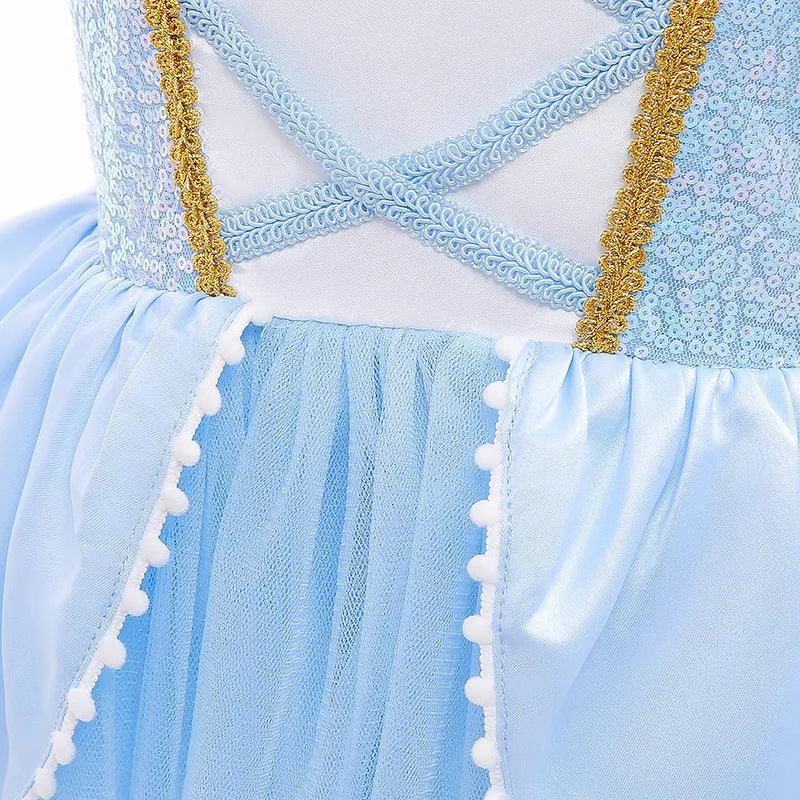 Dreamy Blue Princess Dress Fairy Tale Beauty Dress