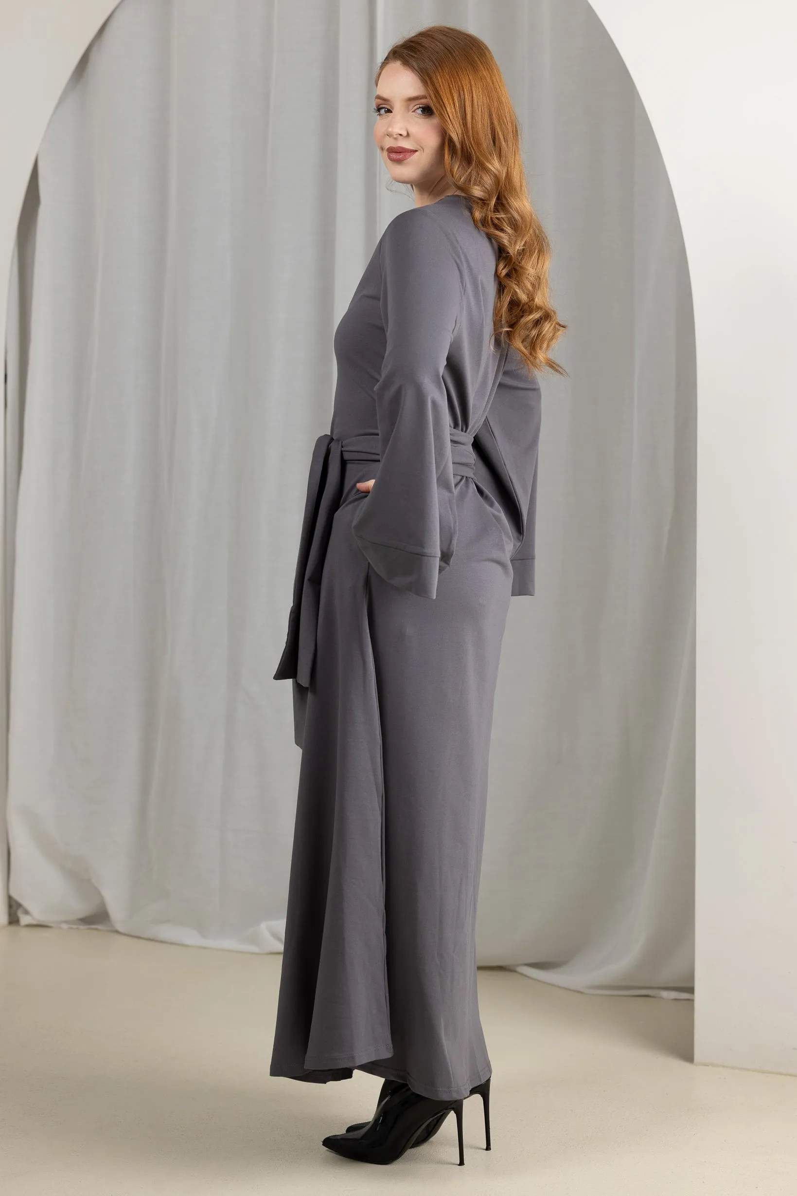 Eminent Megara Waist Tie Abaya