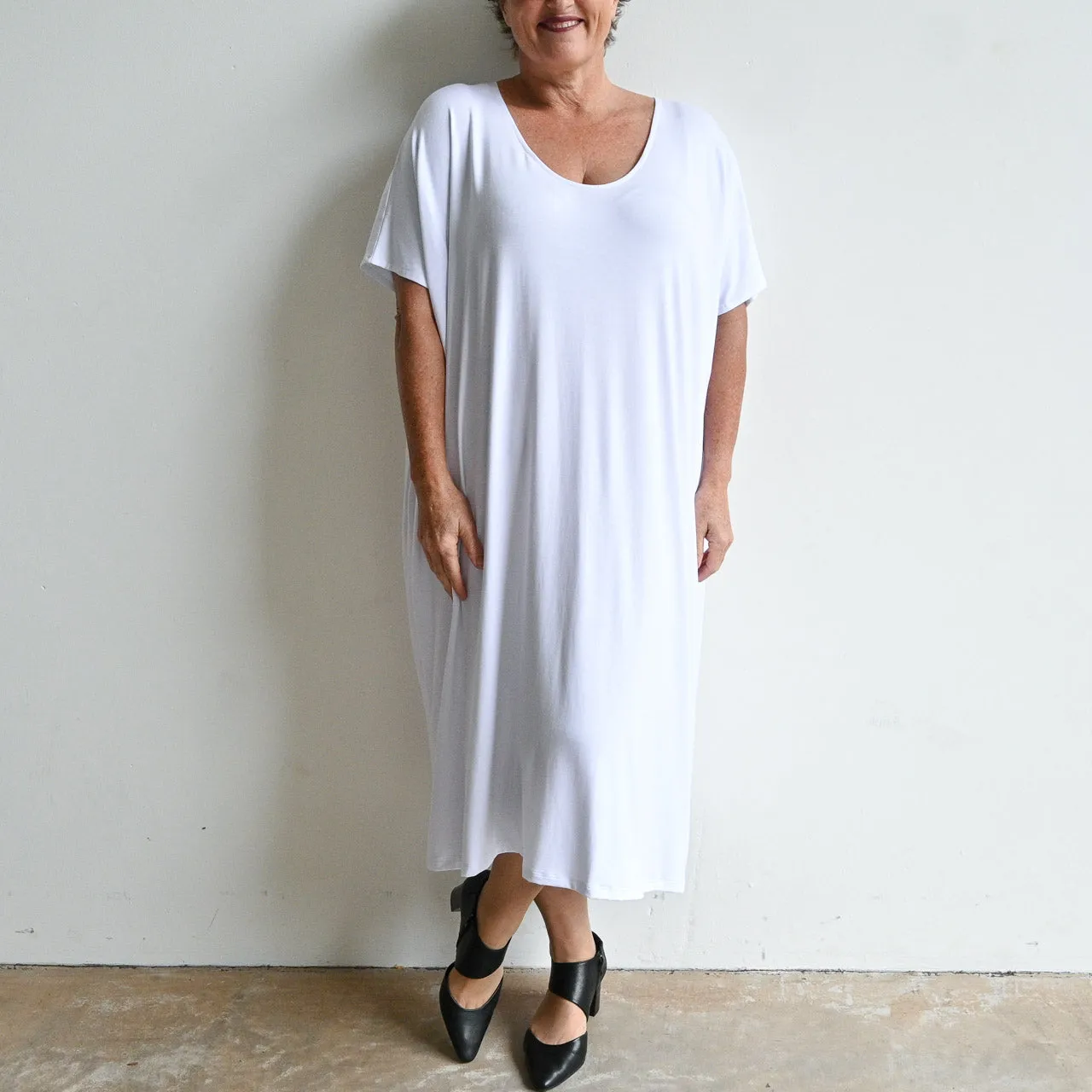 Find Your Flow Drape Dress by KOBOMO Bamboo