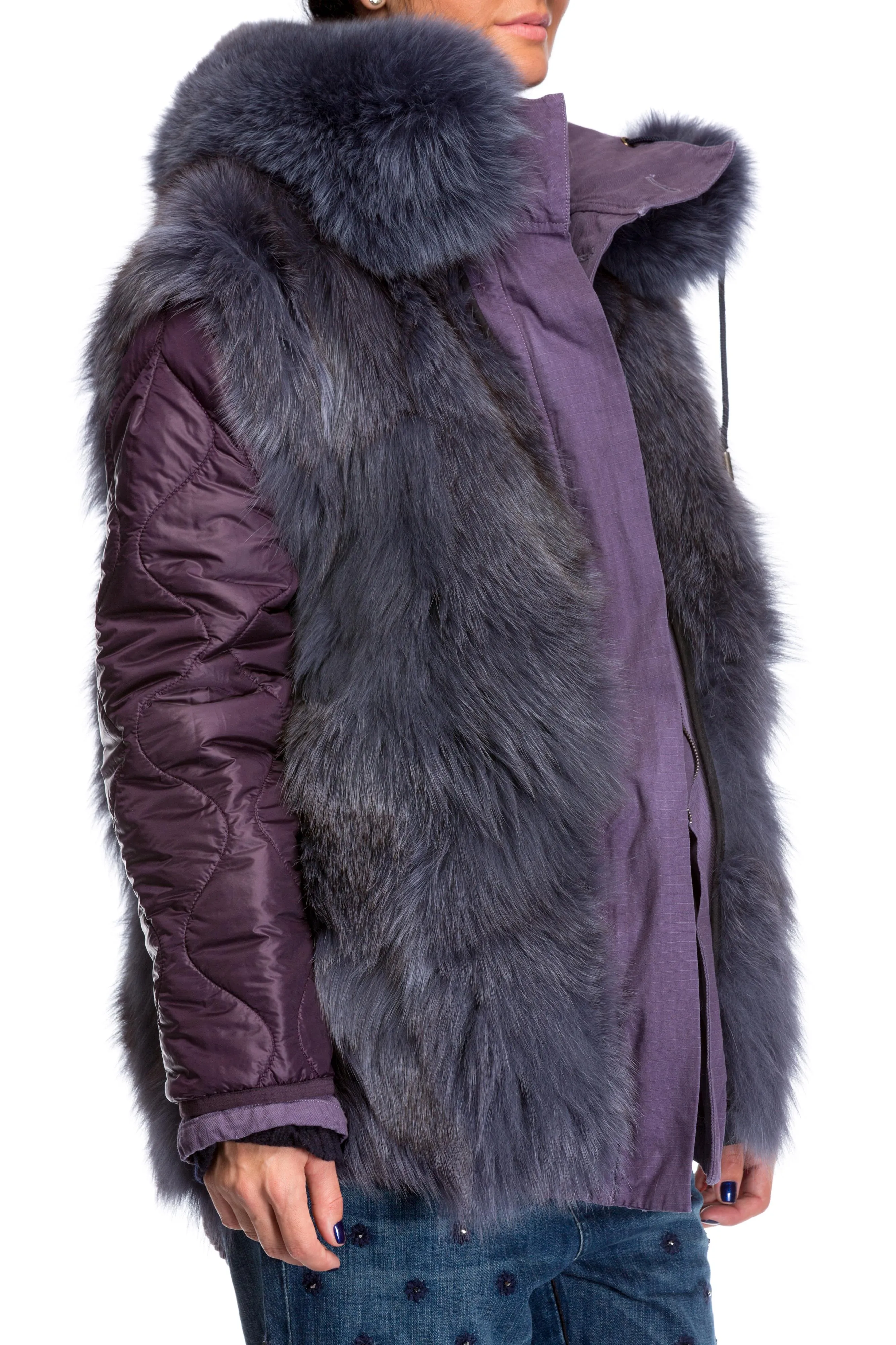 Geaca parka reversibila Yves Salomon