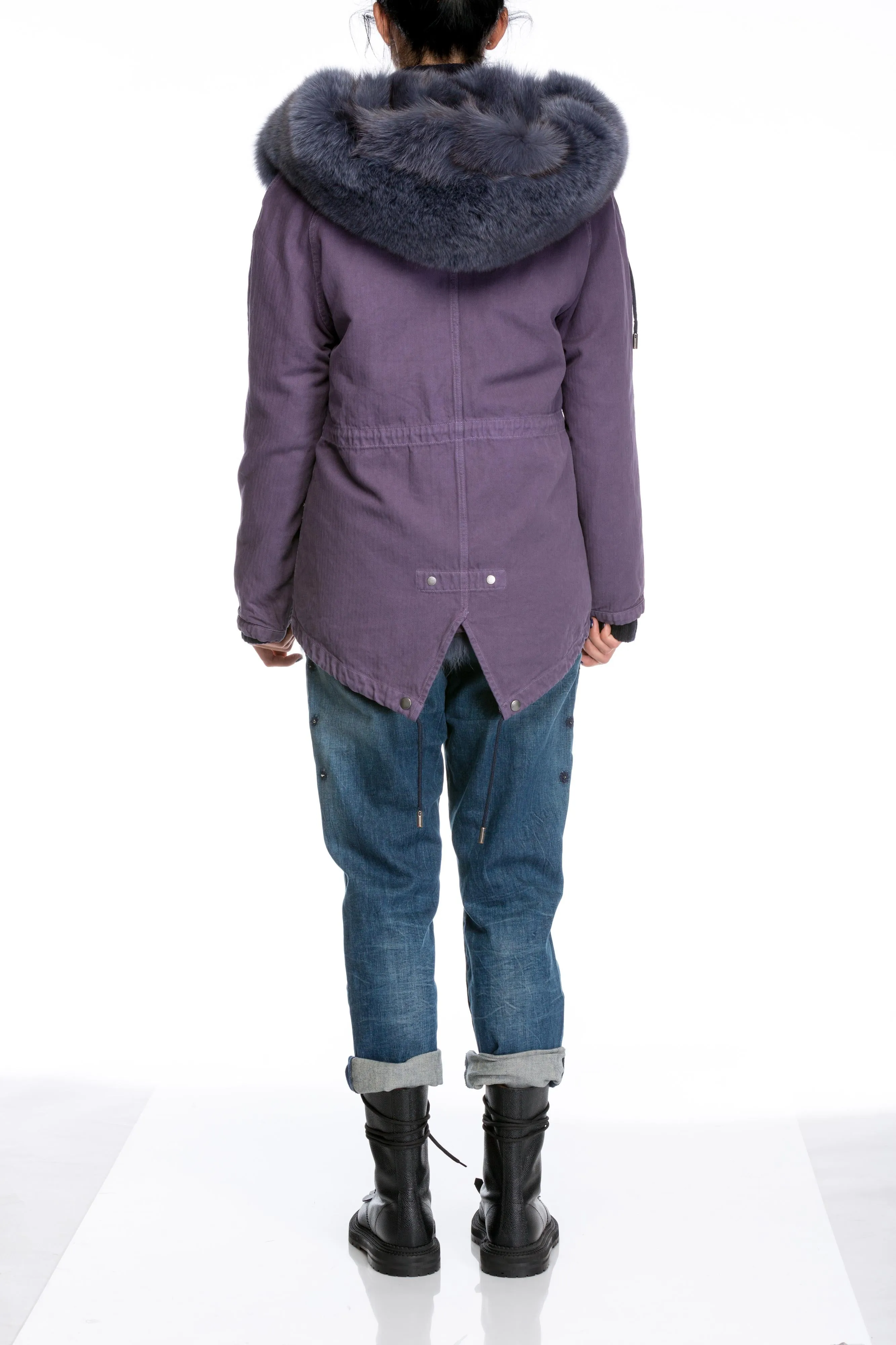 Geaca parka reversibila Yves Salomon