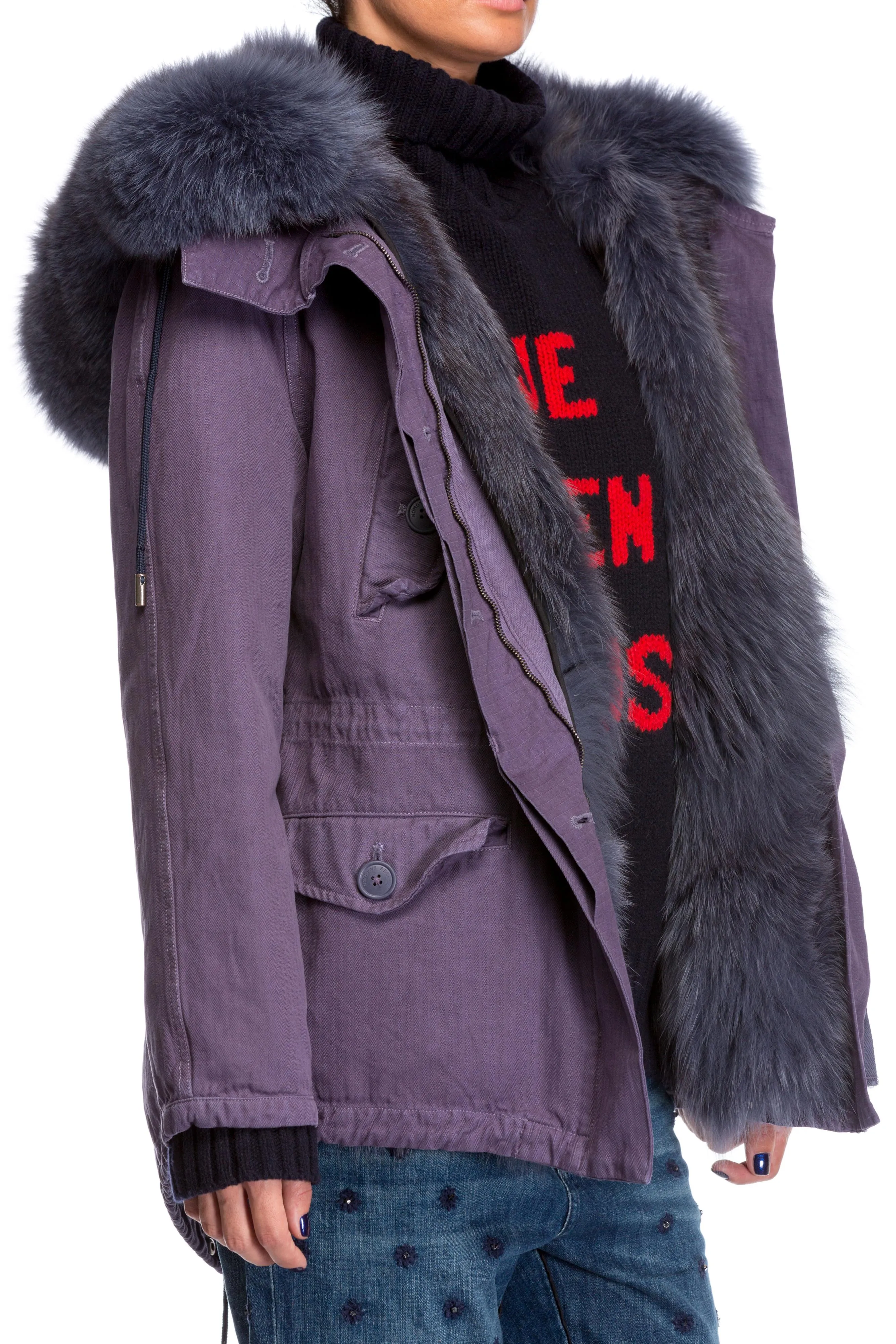 Geaca parka reversibila Yves Salomon