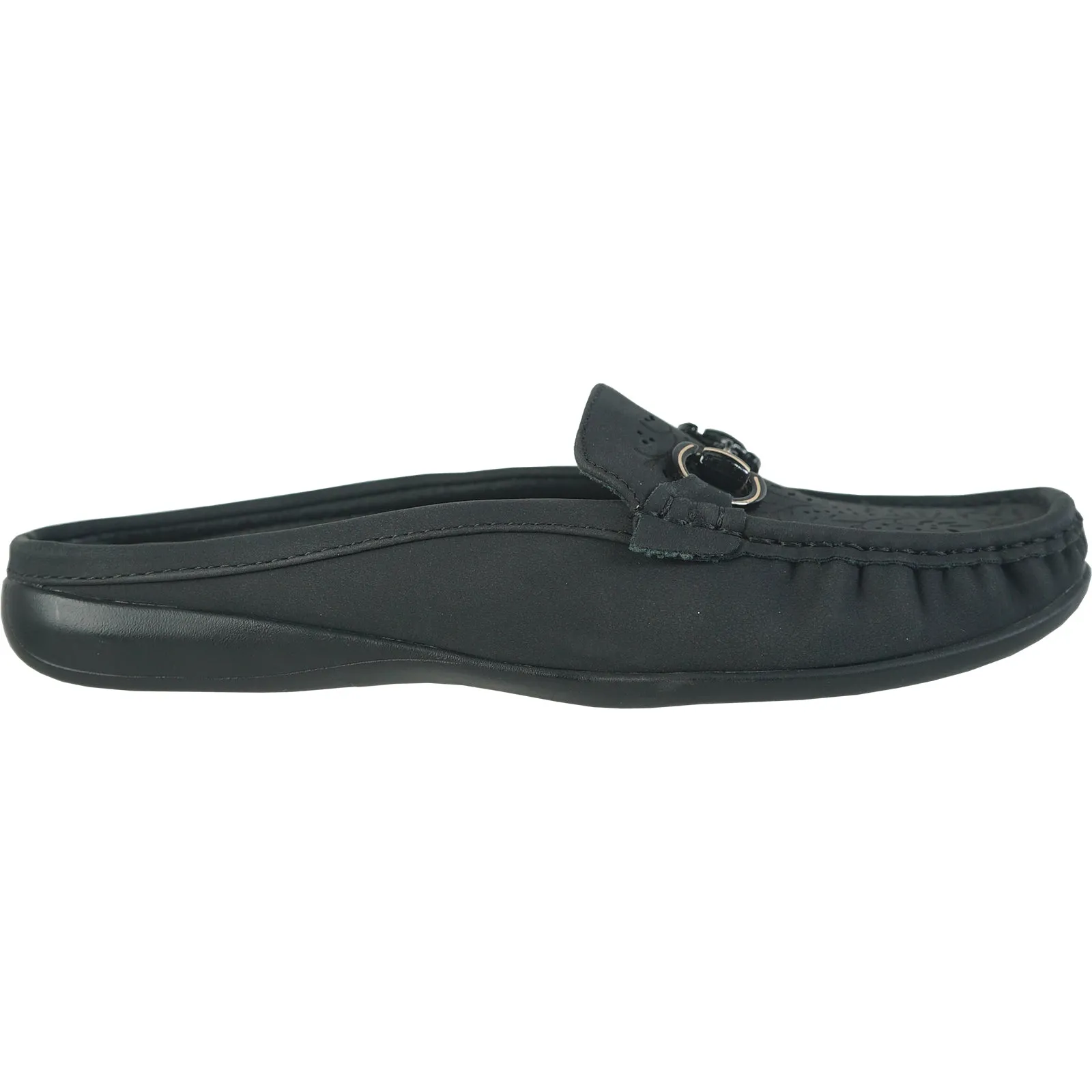 KOZI Women Comfort Casual Shoe ML3251 Mule Flat Sandal Black