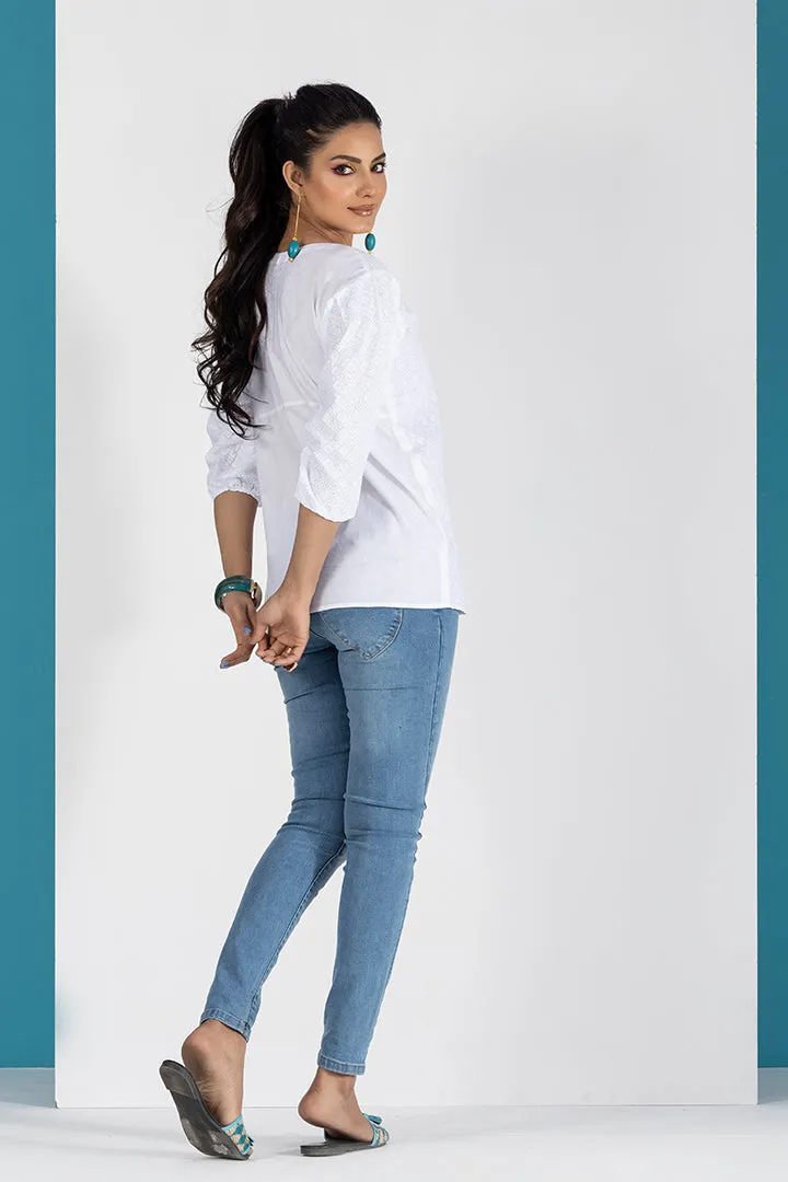 Lilian Chikankari Top - P22 - WK00002